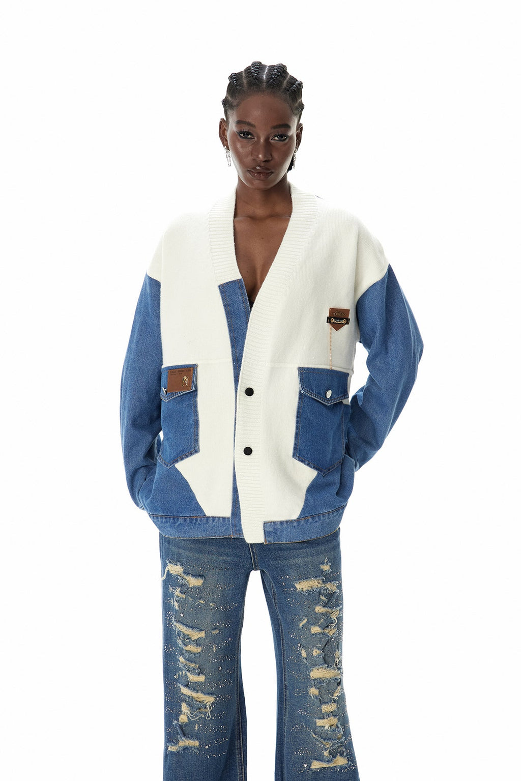 Csongor Deconstruct Knit Jacket