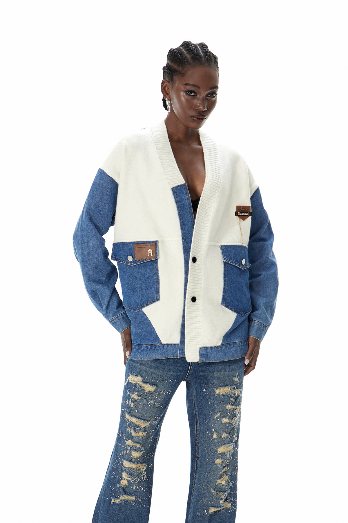 Csongor Deconstruct Knit Jacket