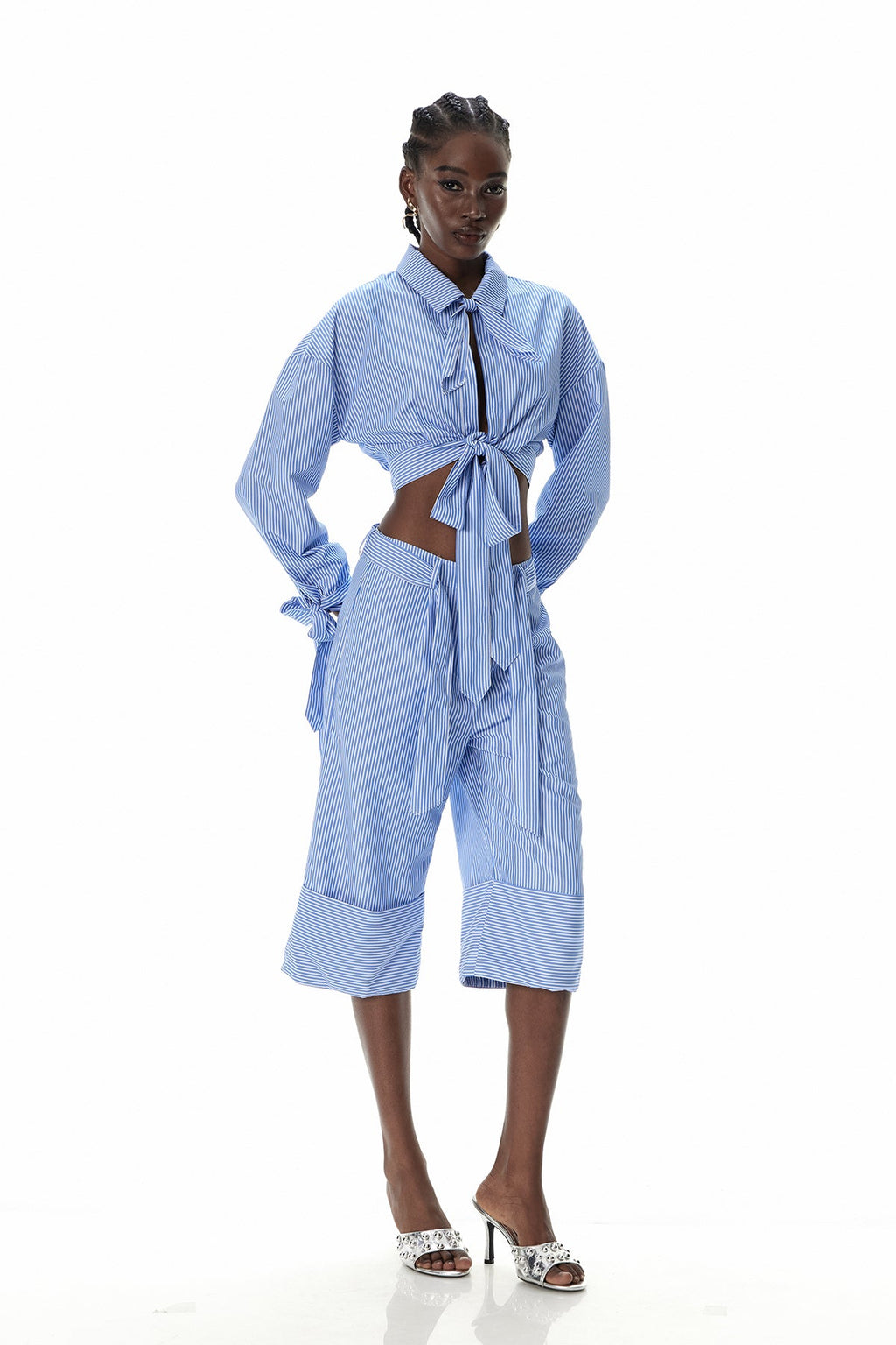 Culhwch Stripe Bow Pants Set