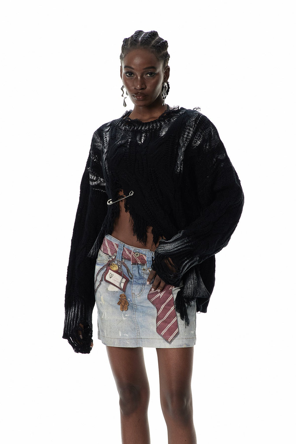 Cunmin Fringe Knit Top