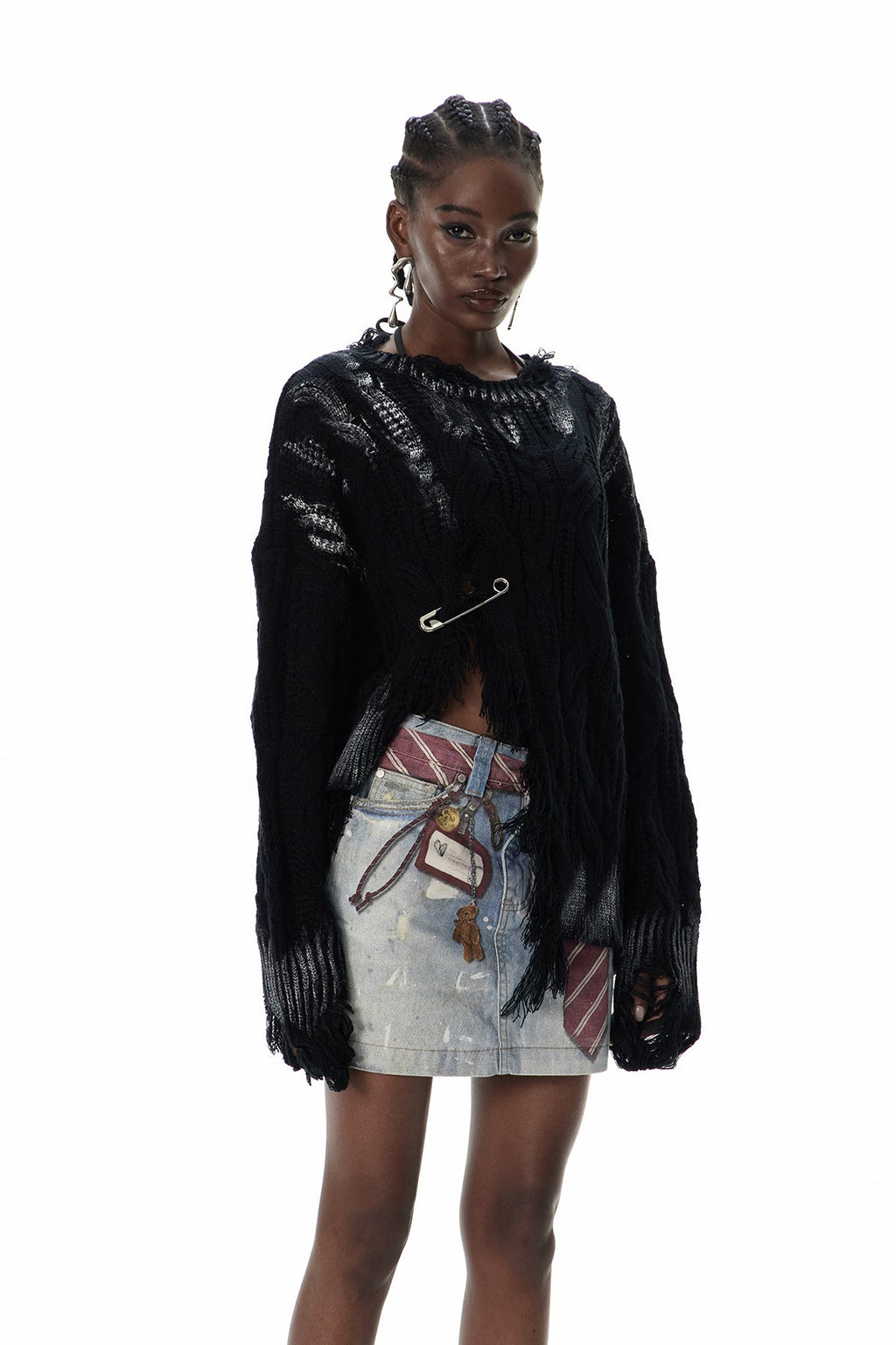 Cunmin Fringe Knit Top