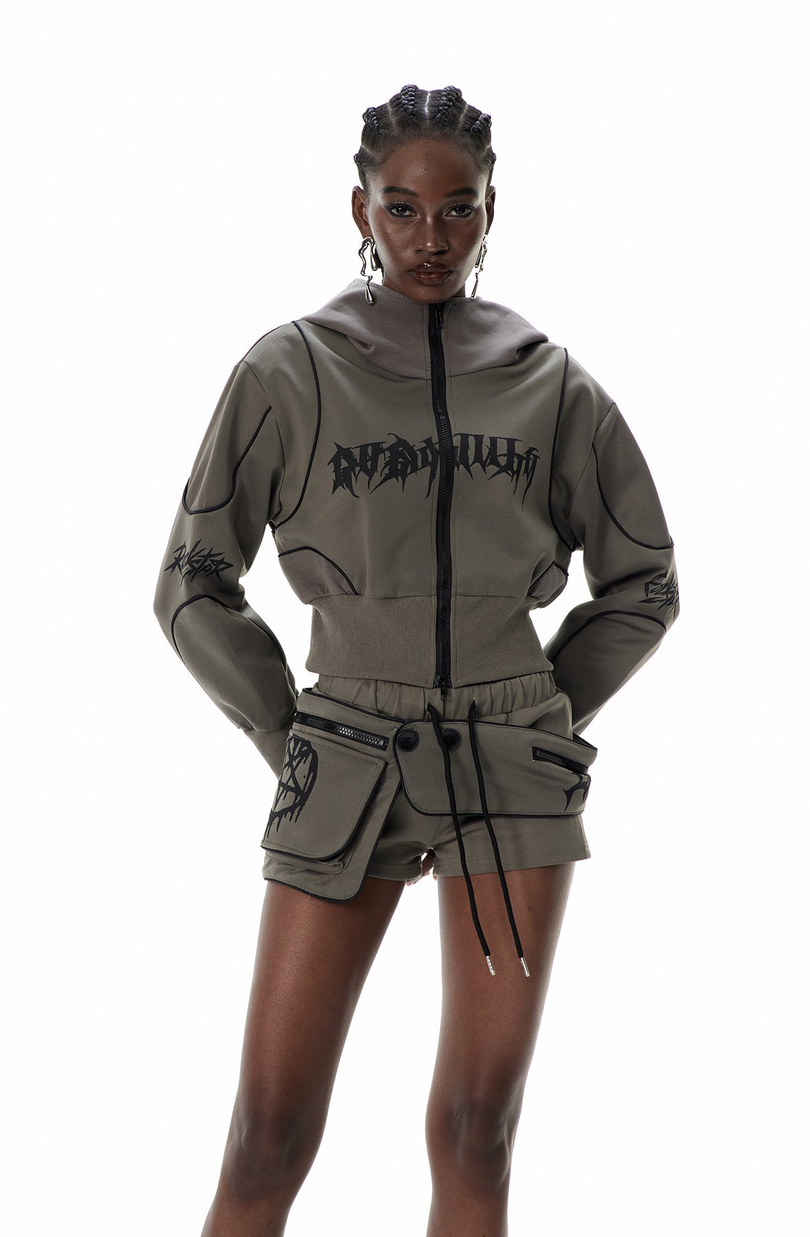 Cuthberht Hooded Deconstruct Pants Set