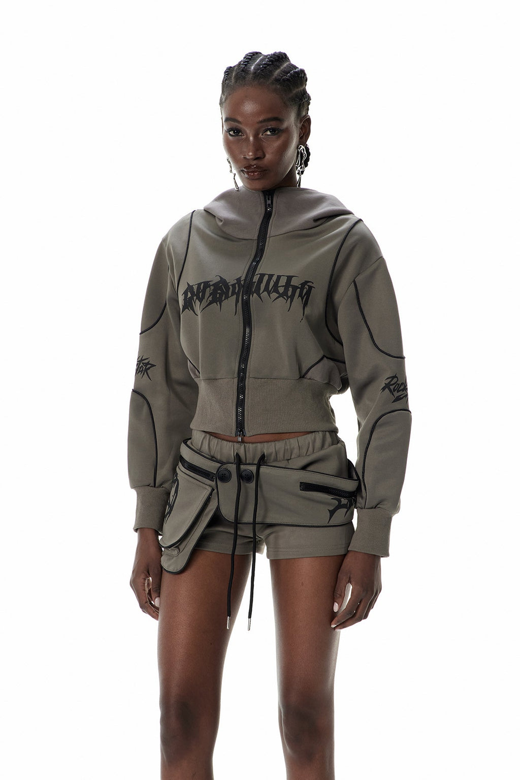 Cuthberht Hooded Deconstruct Pants Set