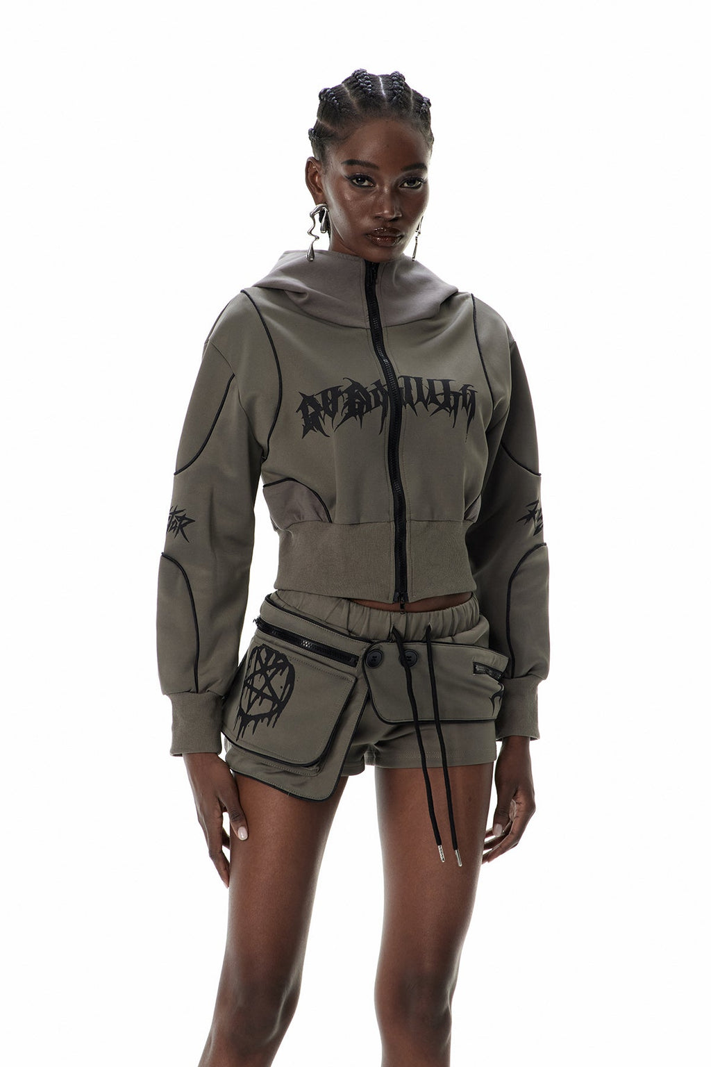 Cuthberht Hooded Deconstruct Pants Set