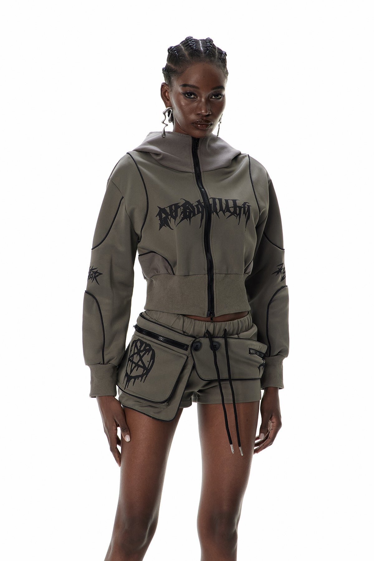 Cuthberht Hooded Deconstruct Pants Set