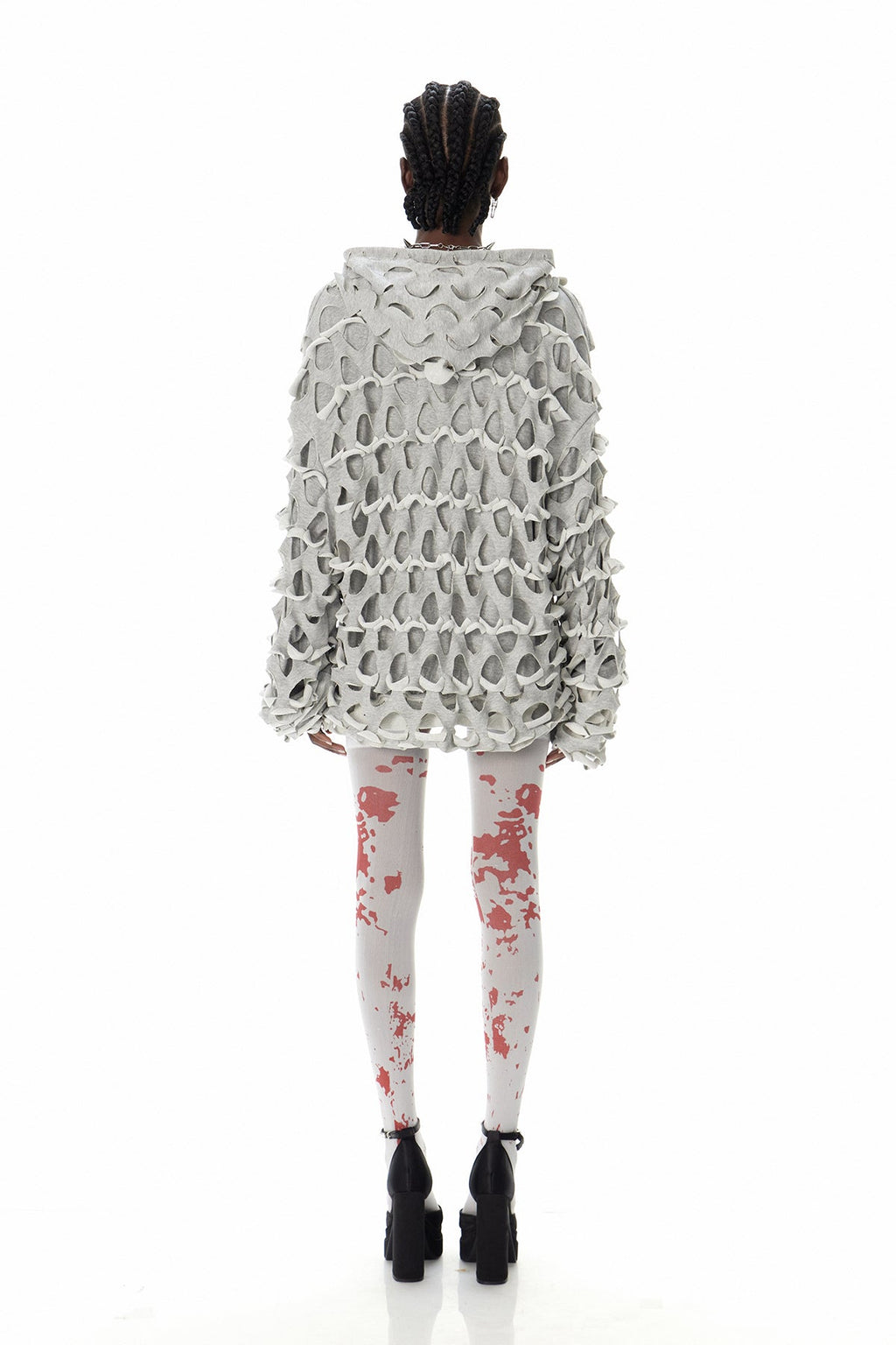 Cyneberht Cutout Hooded Jacket