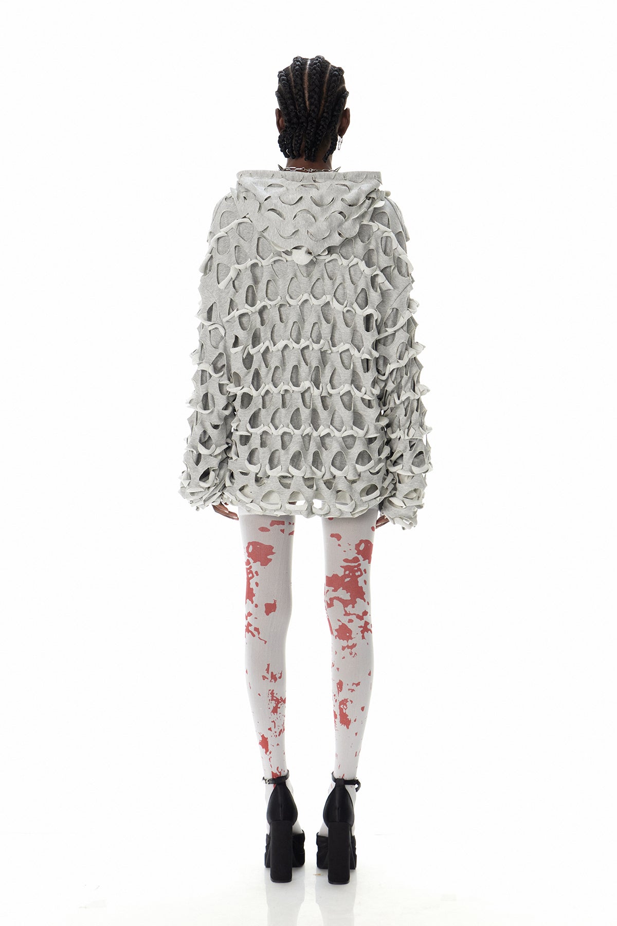 Cyneberht Cutout Hooded Jacket