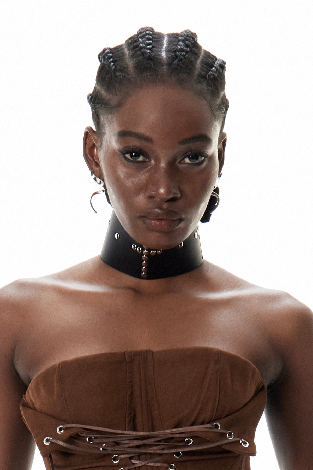 Cyneric Embellished Leather Choker