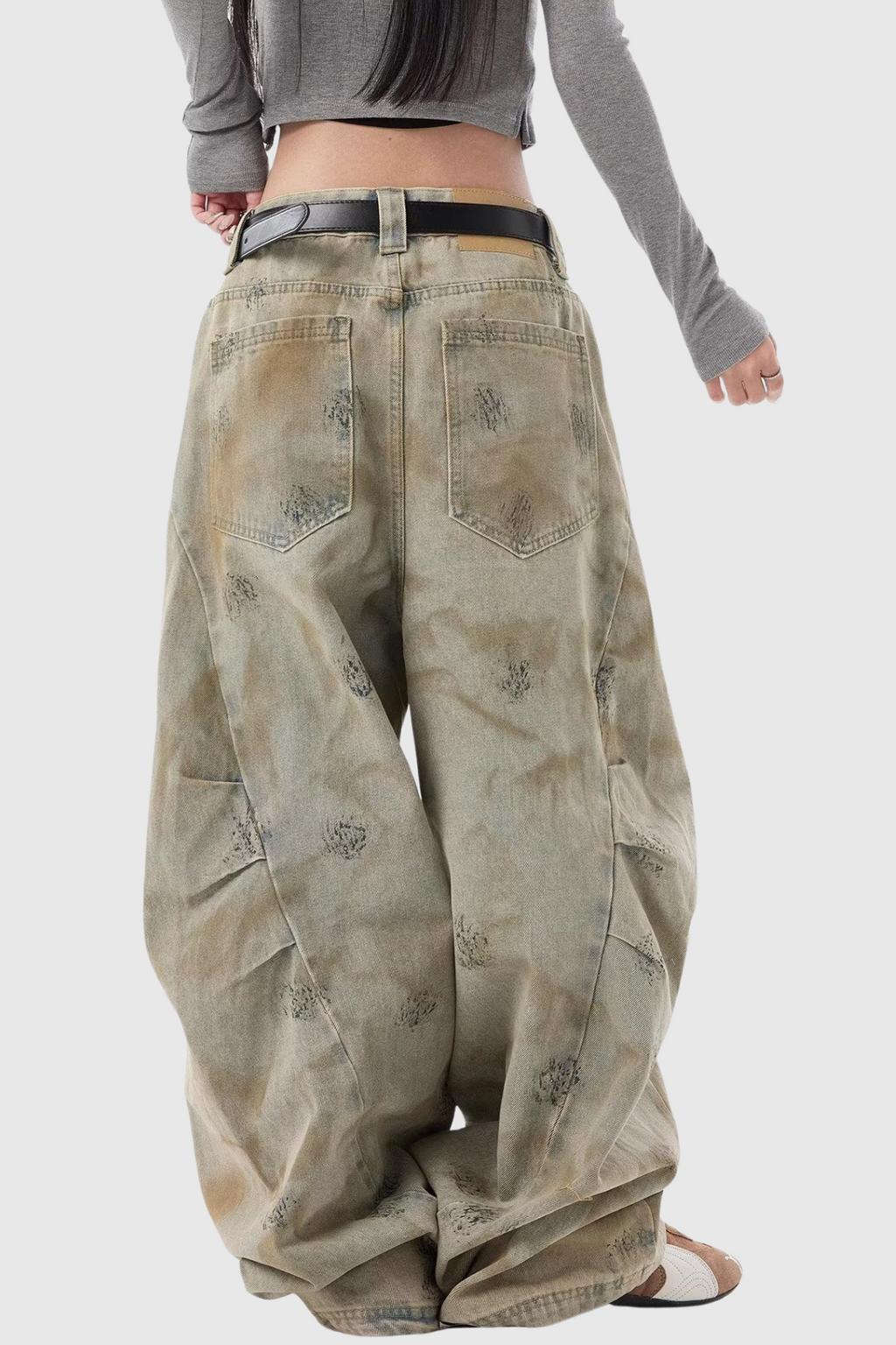 Dace Print Baggy Jeans