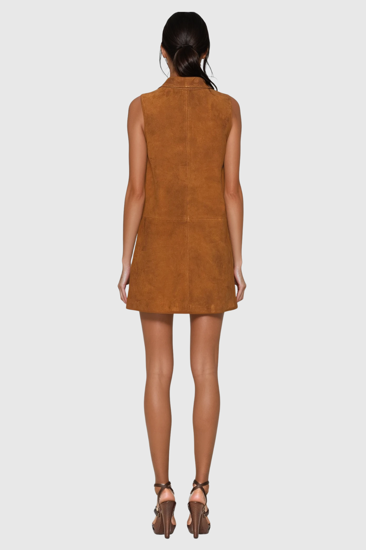 Dagmara Sleeveless Suede Mini Dress