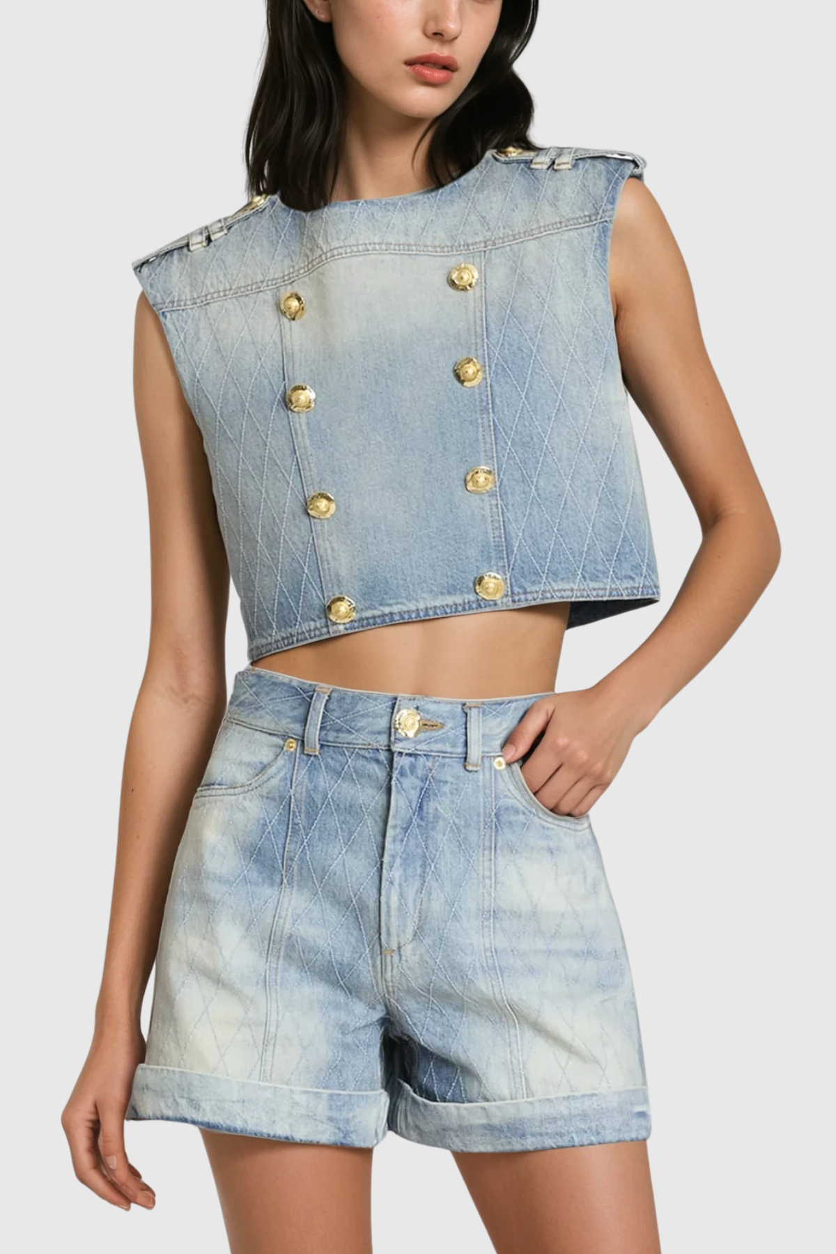 Dagobert Sleeveless Denim Top