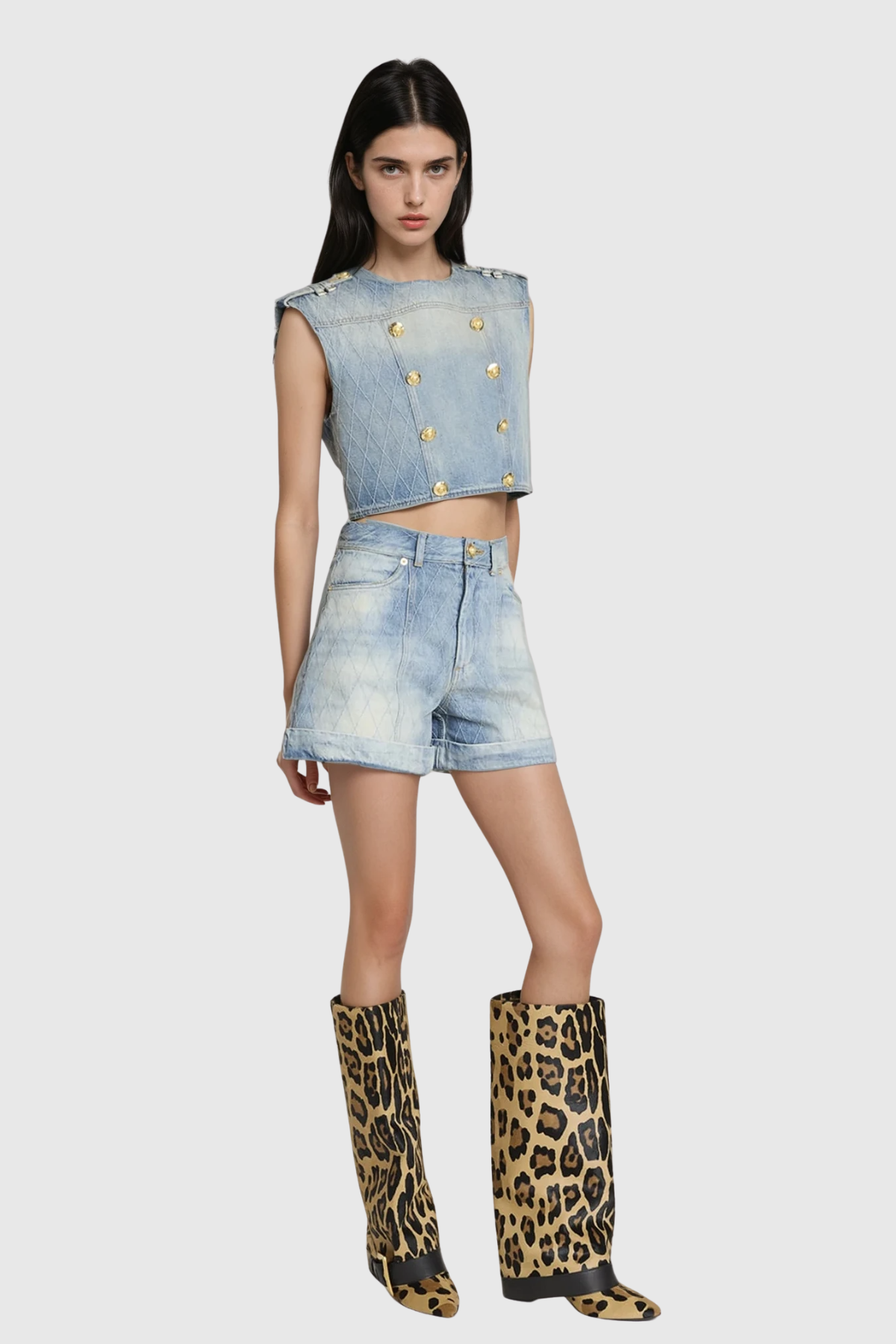 Dagobert Sleeveless Denim Top