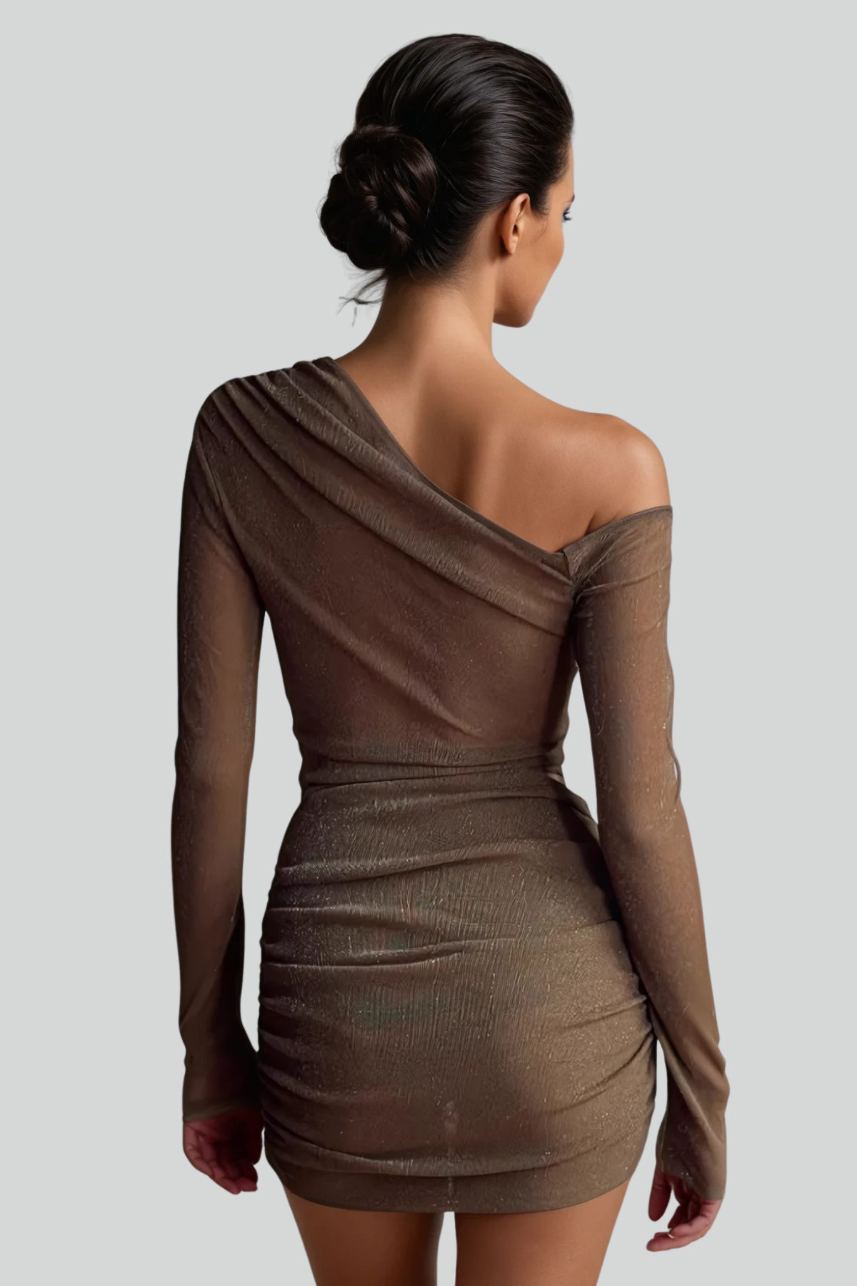 Dahlia Asymmetric Sequin Mini Dress