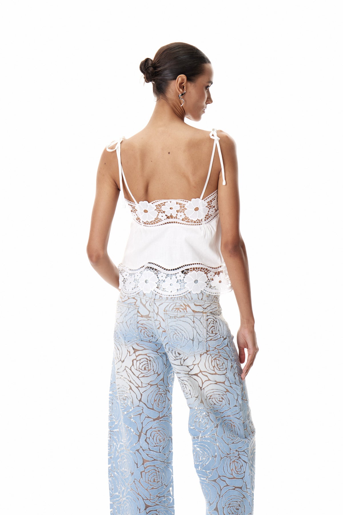 Daichi Spaghetti Lace Top