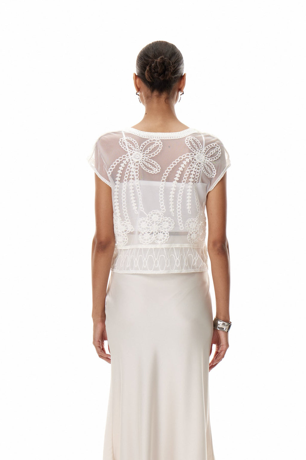 Daina Lace Embroidered Top