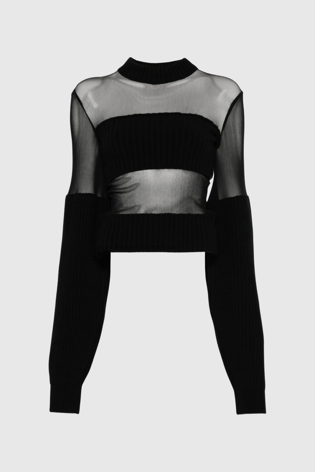 Dalal Long Sleeve Mesh Top