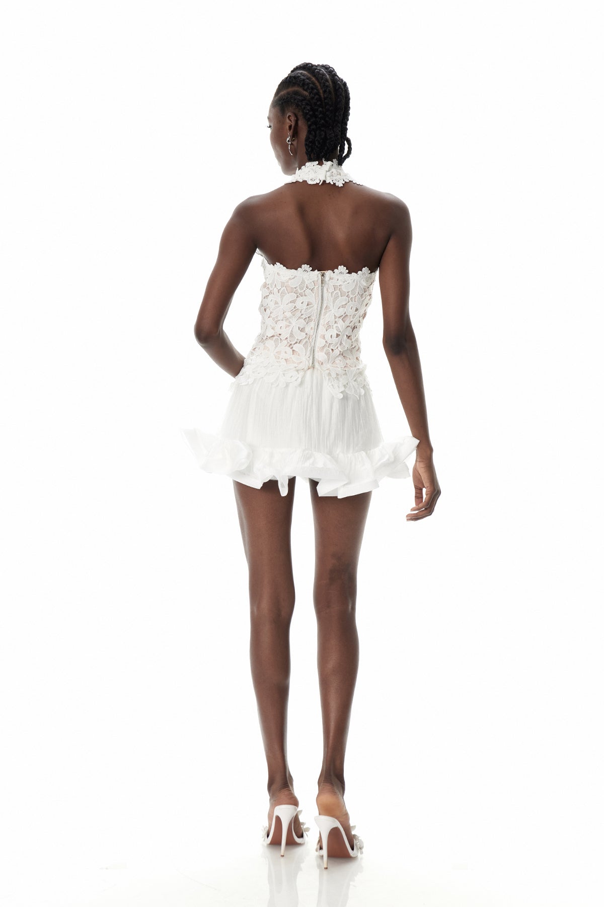 Daler Ruffle Flower Skirt Set