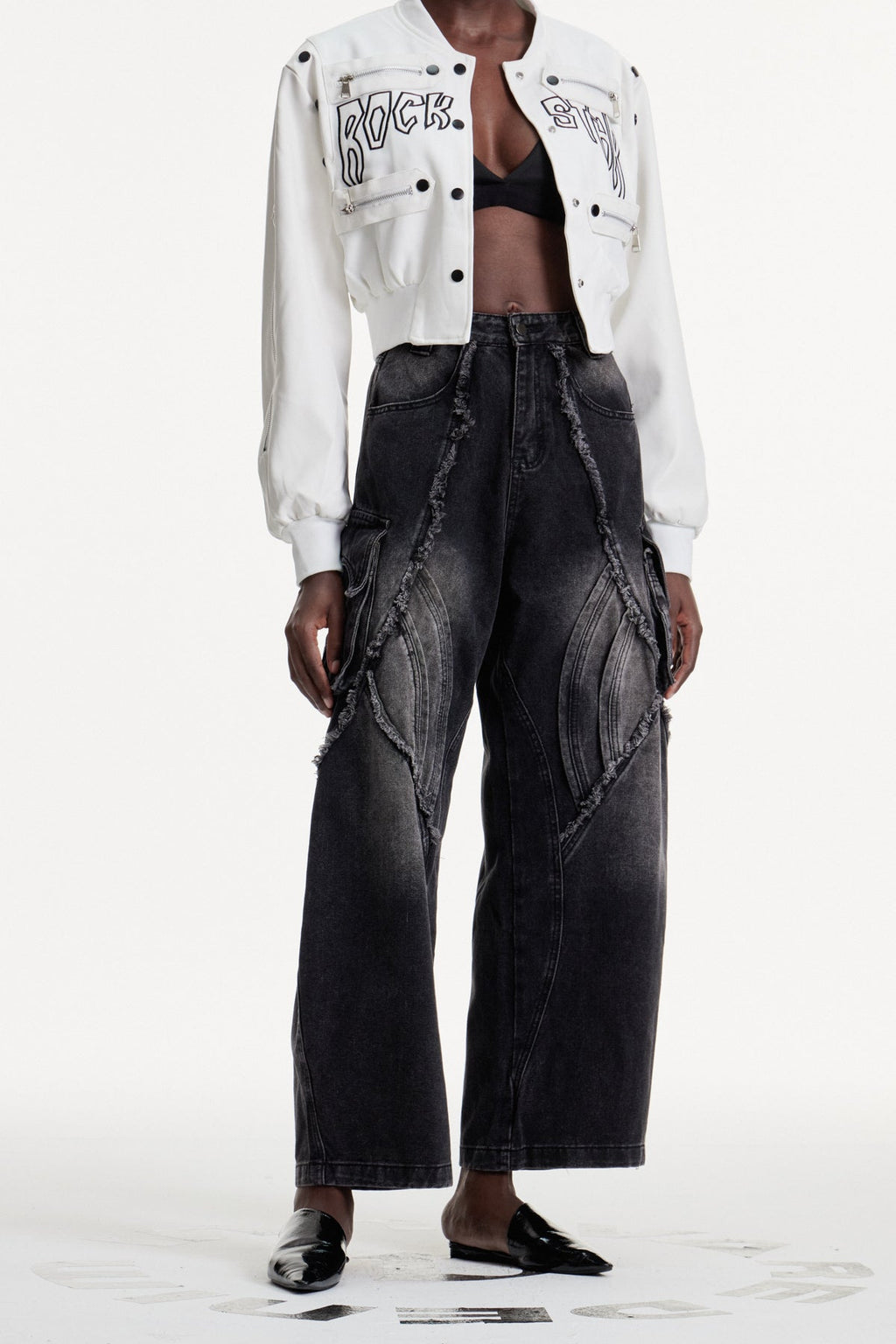 Dalia Deconstruct Baggy Jeans