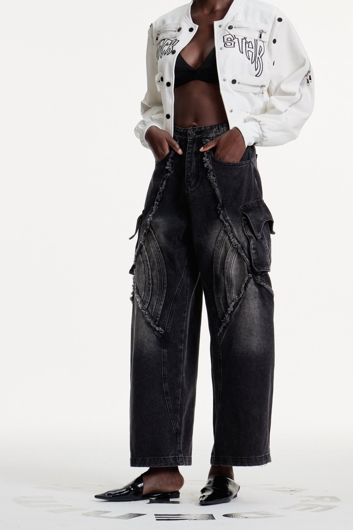 Dalia Deconstruct Baggy Jeans
