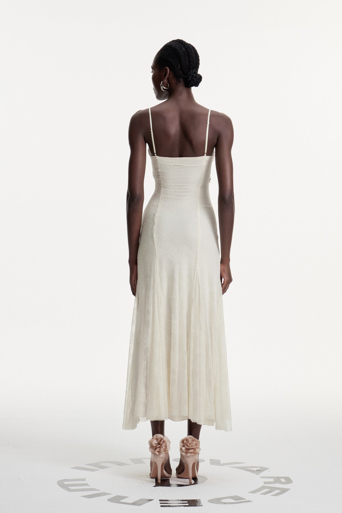 Daliborka Lace Flower Embroidered Maxi Dress