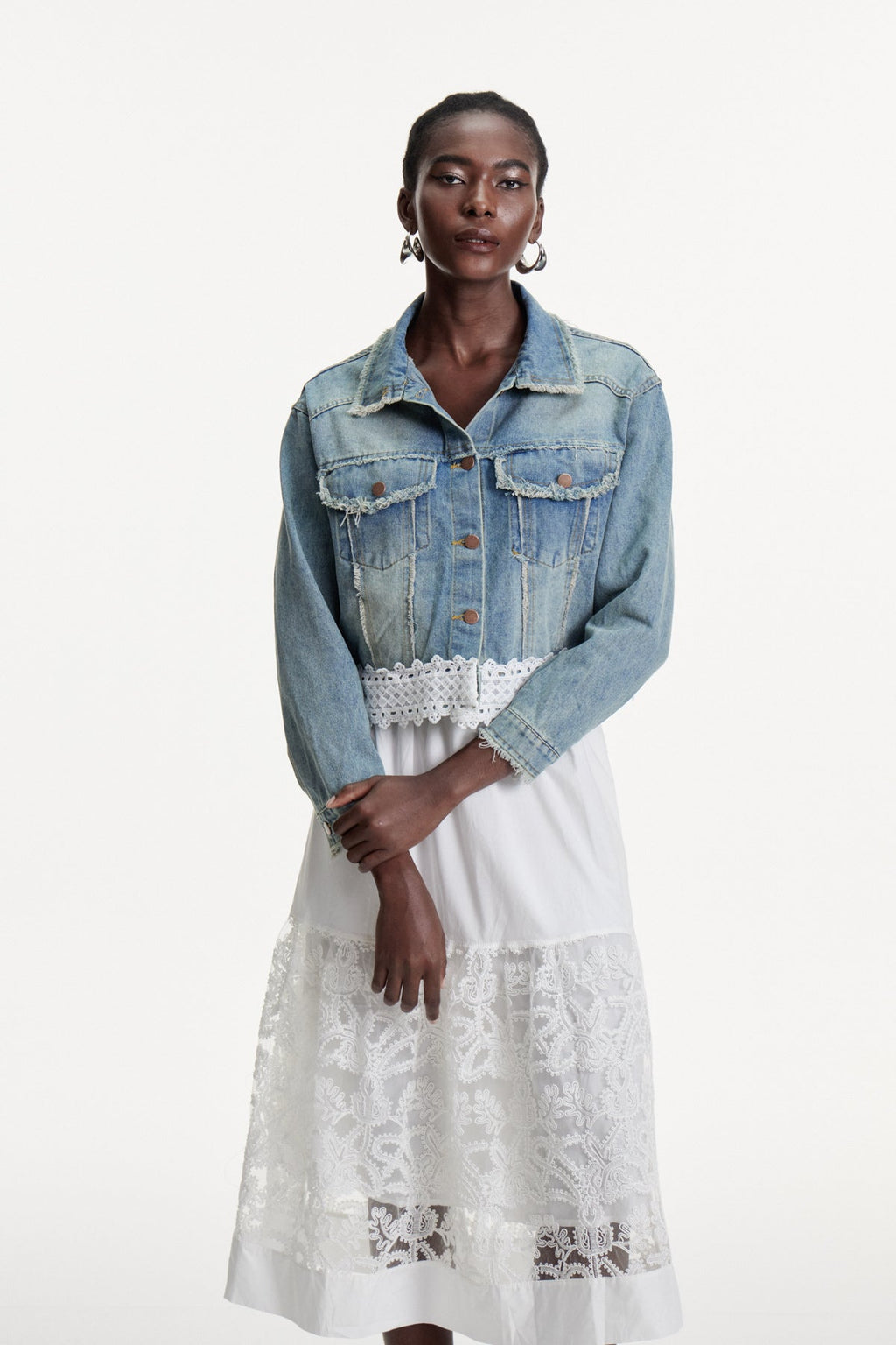 Dalimil Deconstruct Fringe Denim Jacket