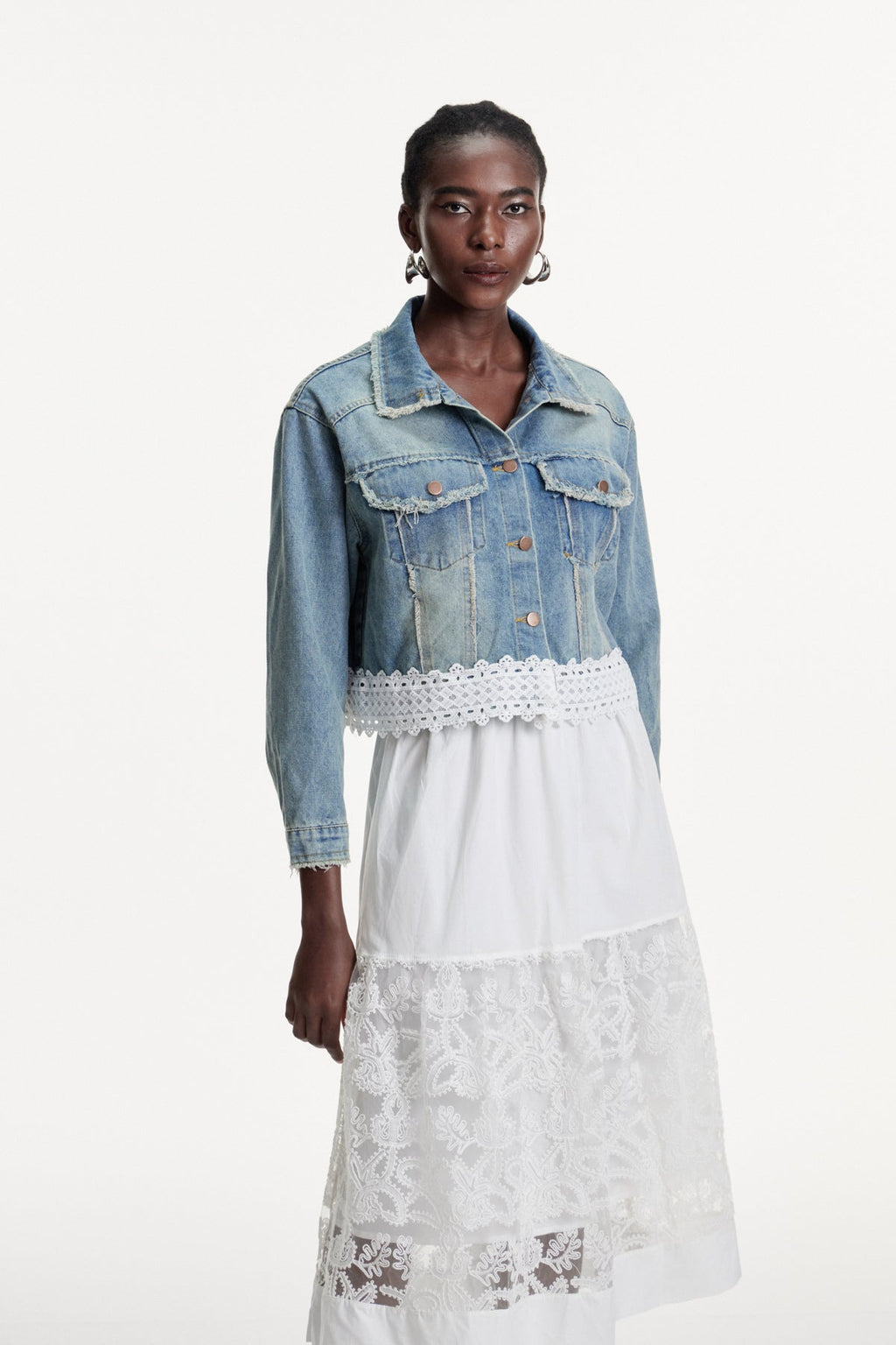 Dalimil Deconstruct Fringe Denim Jacket
