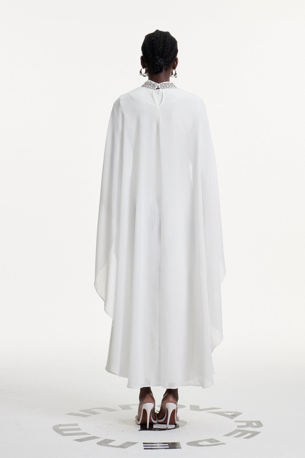 Dallas Crystal Shawl Maxi Dress