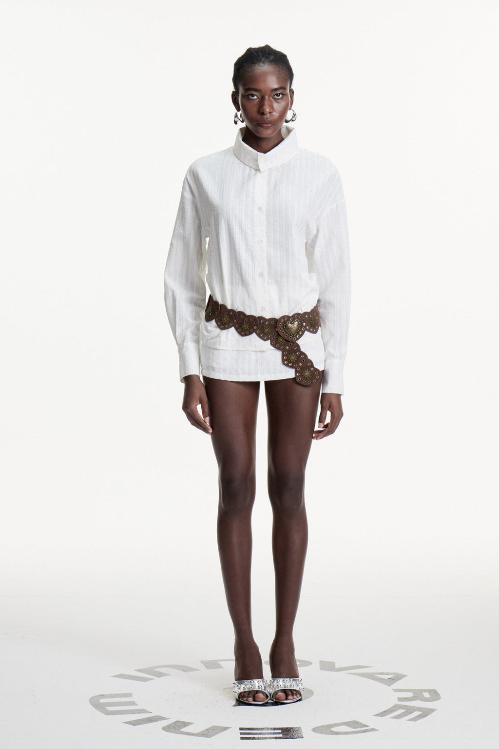 Dalton Stripe Rhinestone Skirt Set