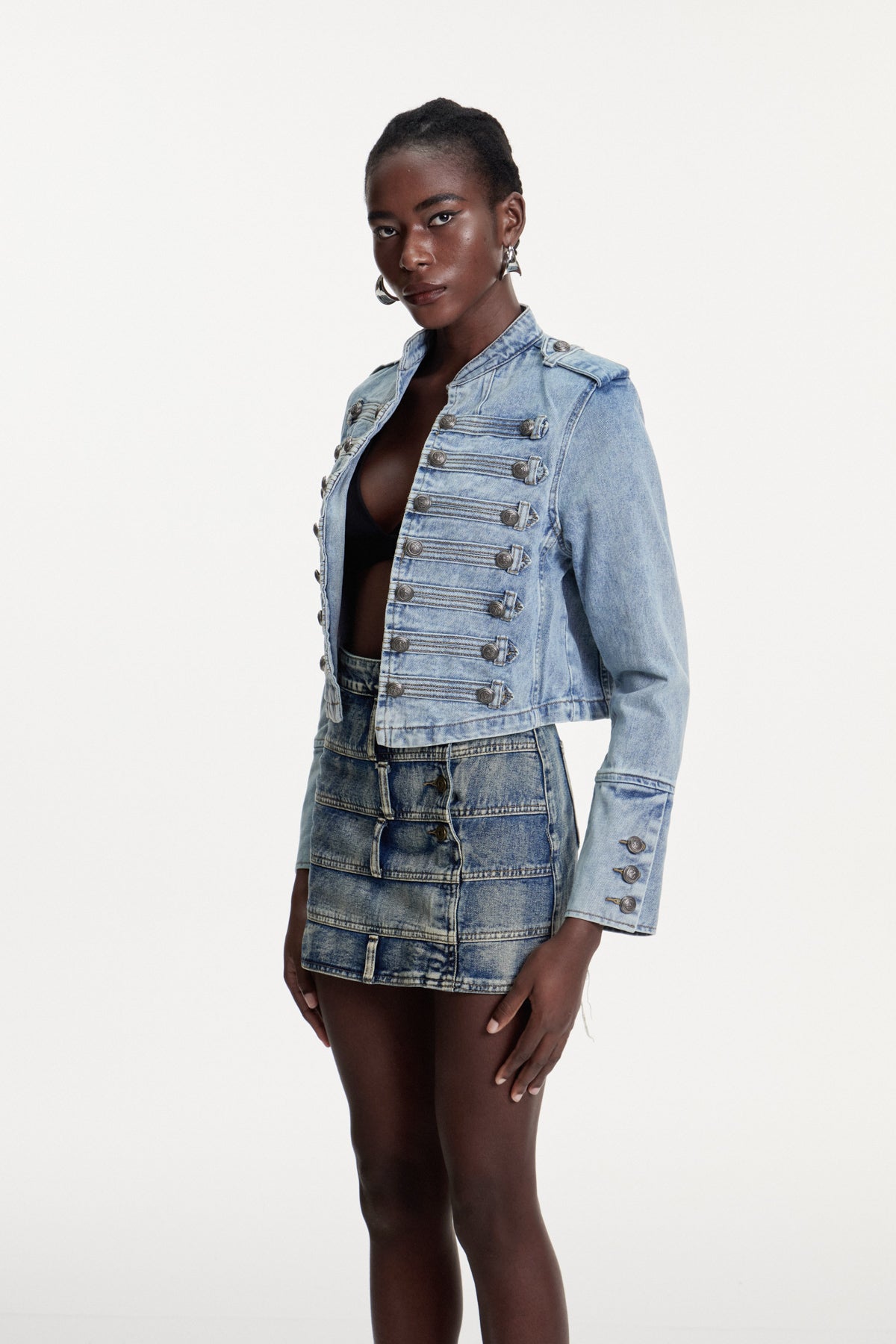 Damasos Deconstruct Buckle Denim Jacket