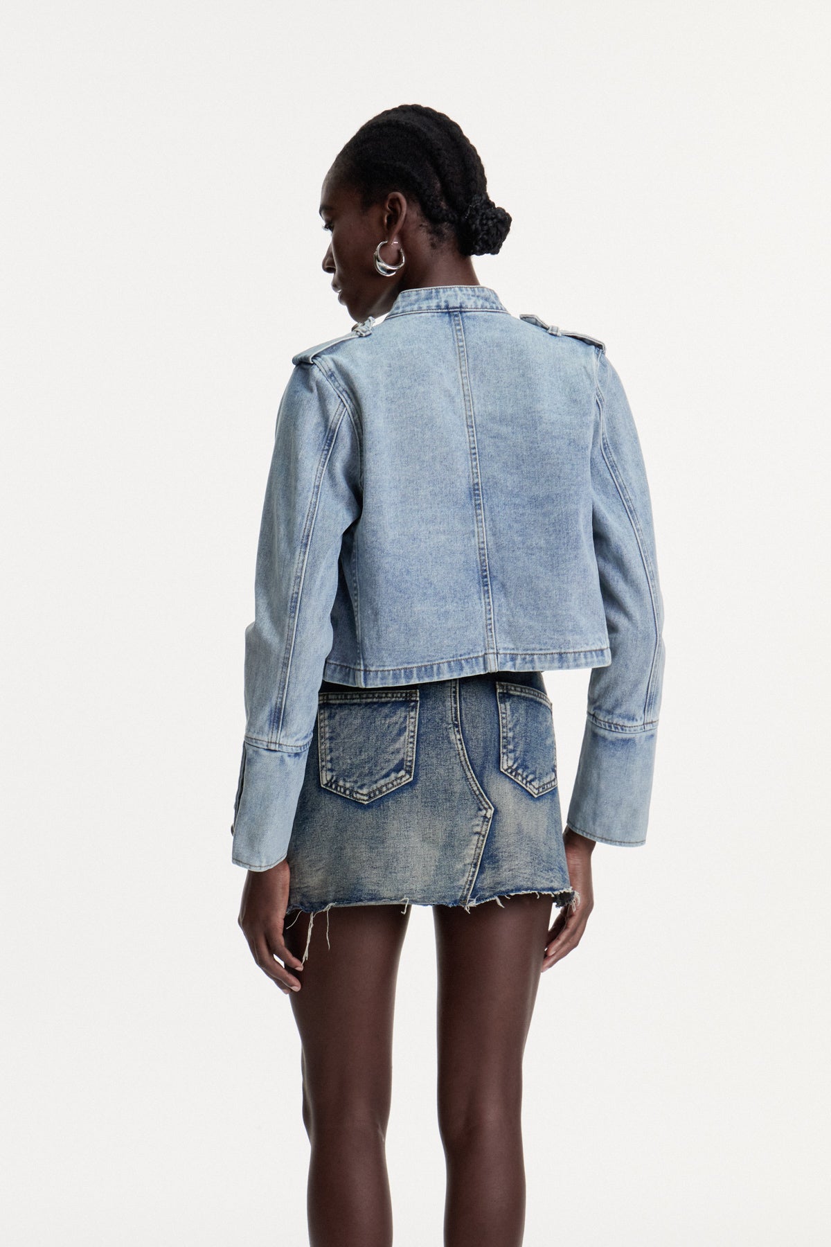 Damasos Deconstruct Buckle Denim Jacket
