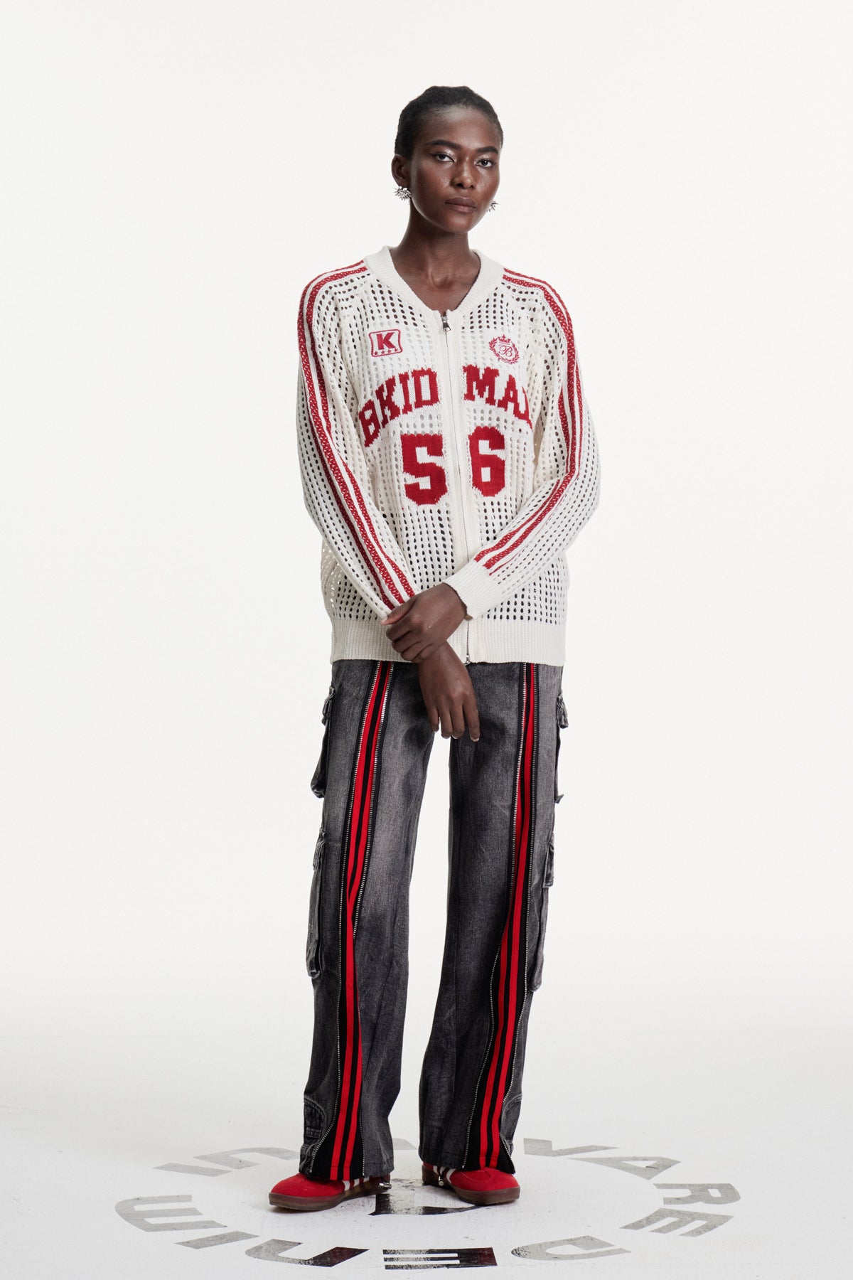 Damien Stripe Cutout  Knit Jacket