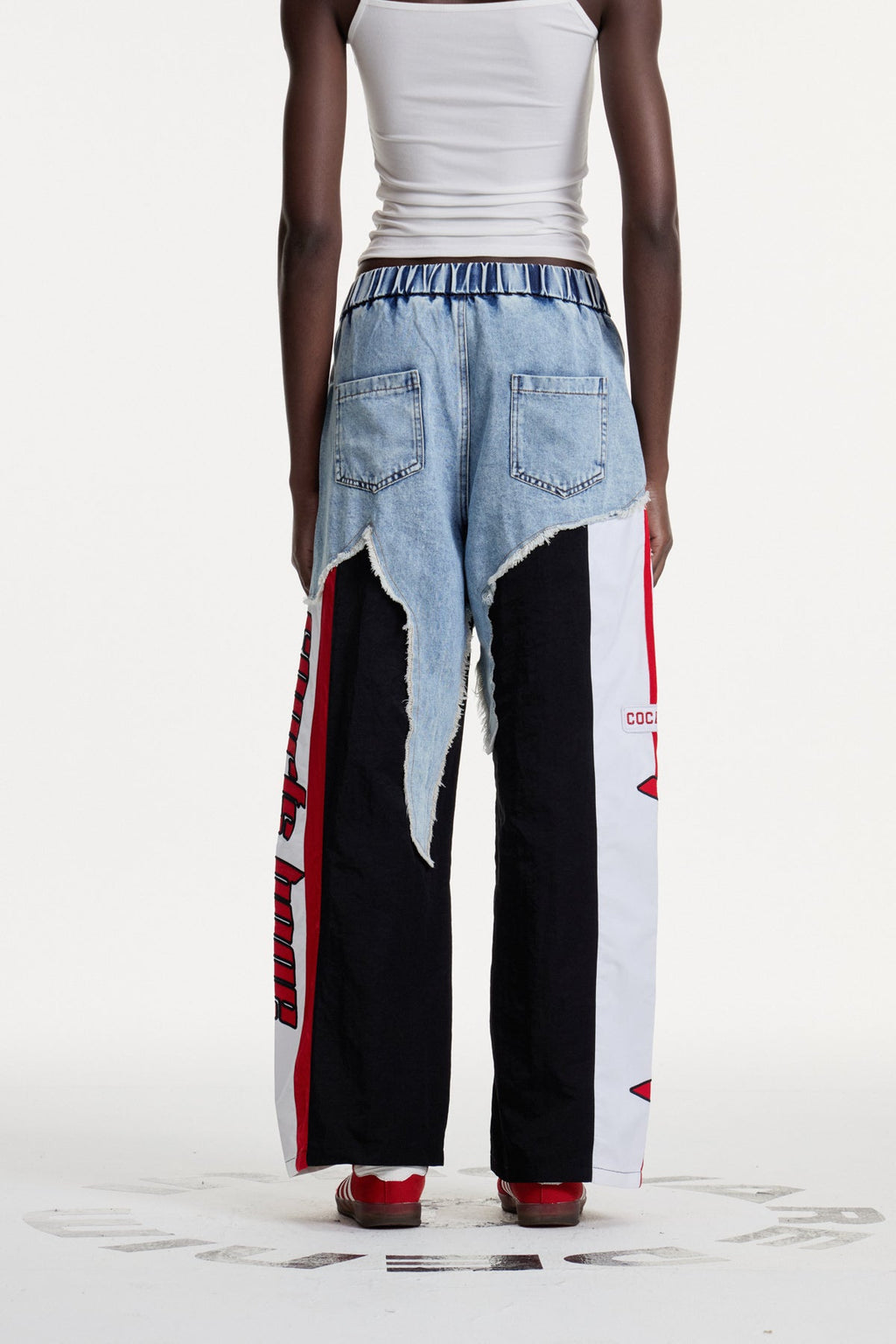 Damijana Patchwork Asymmetric Jeans