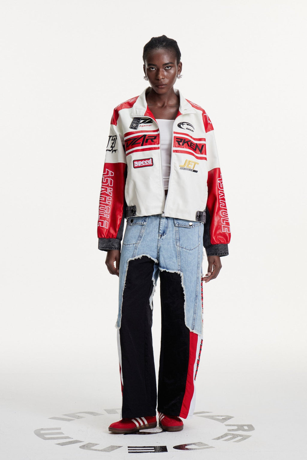 Damijana Patchwork Asymmetric Jeans