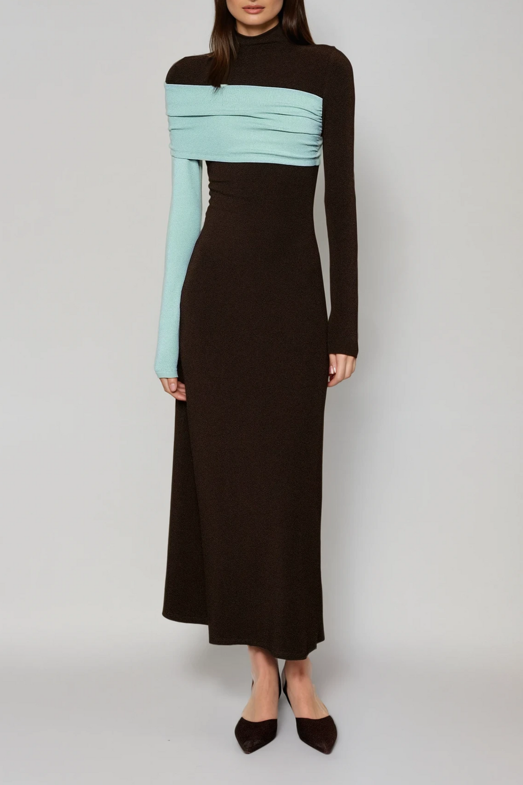 Dane Bodycon Asymmetric Maxi Dress