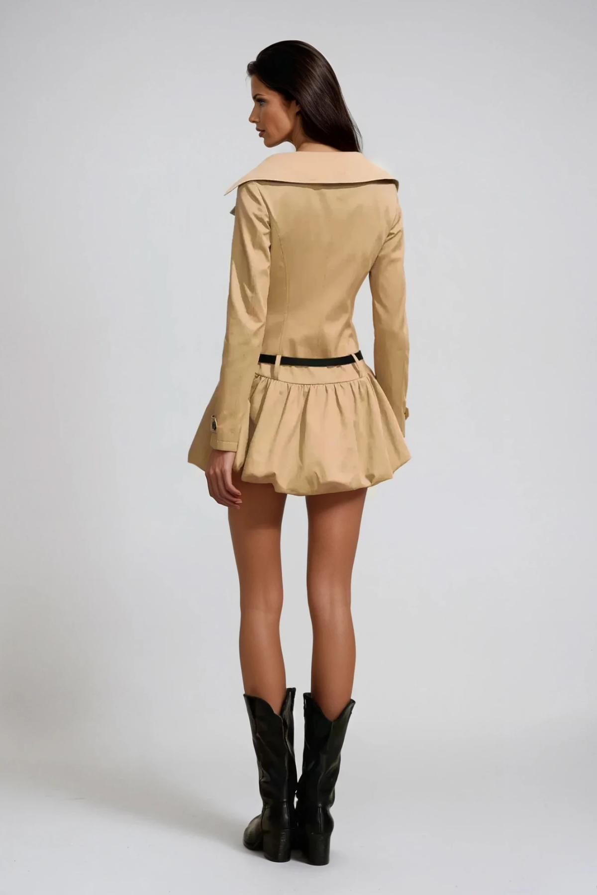 Danial Trench Coat Bubble Dress