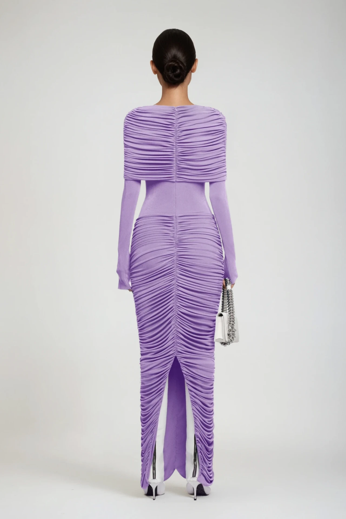 Daniel Ruch Drawstring Maxi Dress