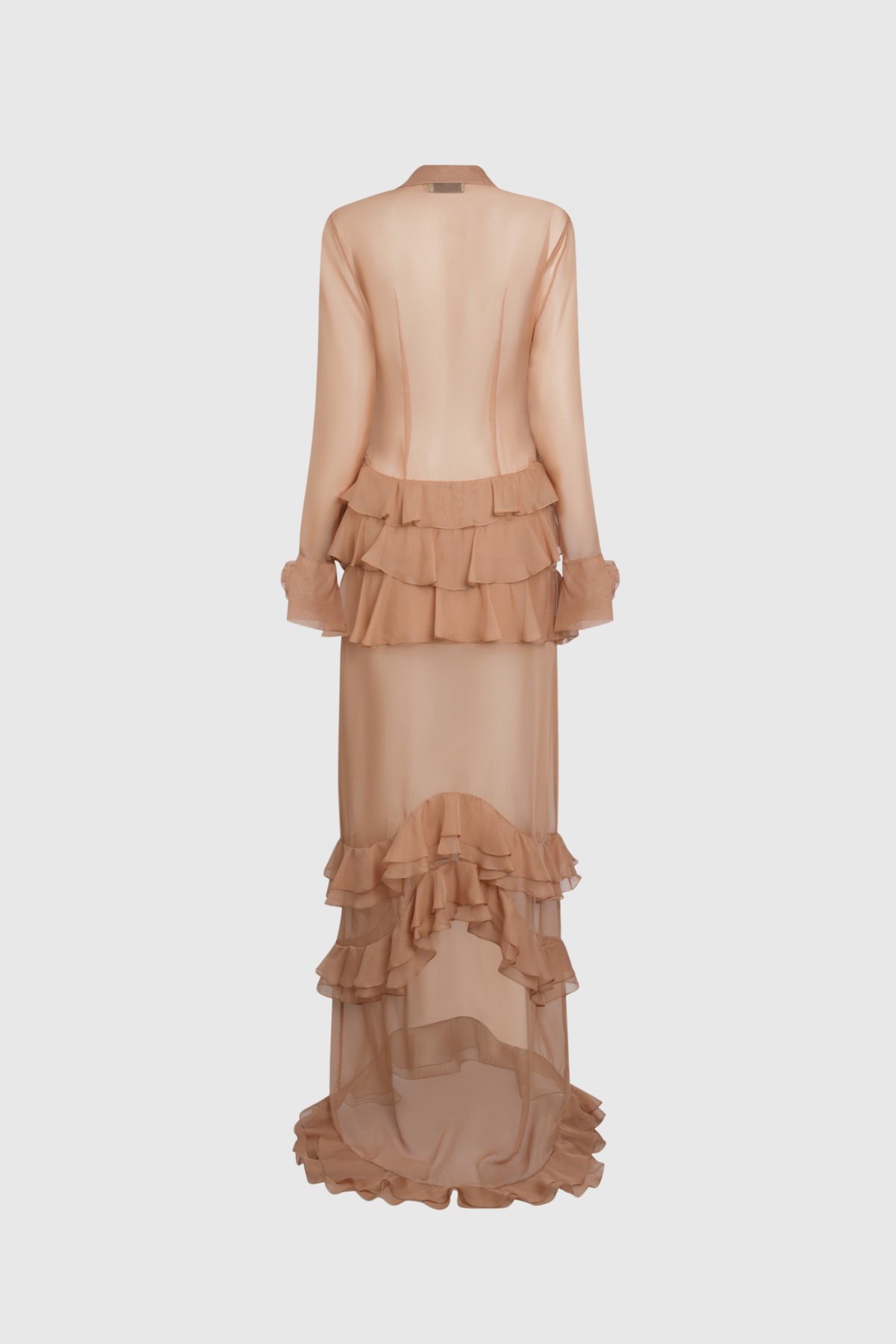 Daniil Flower Ruffle Maxi Dress