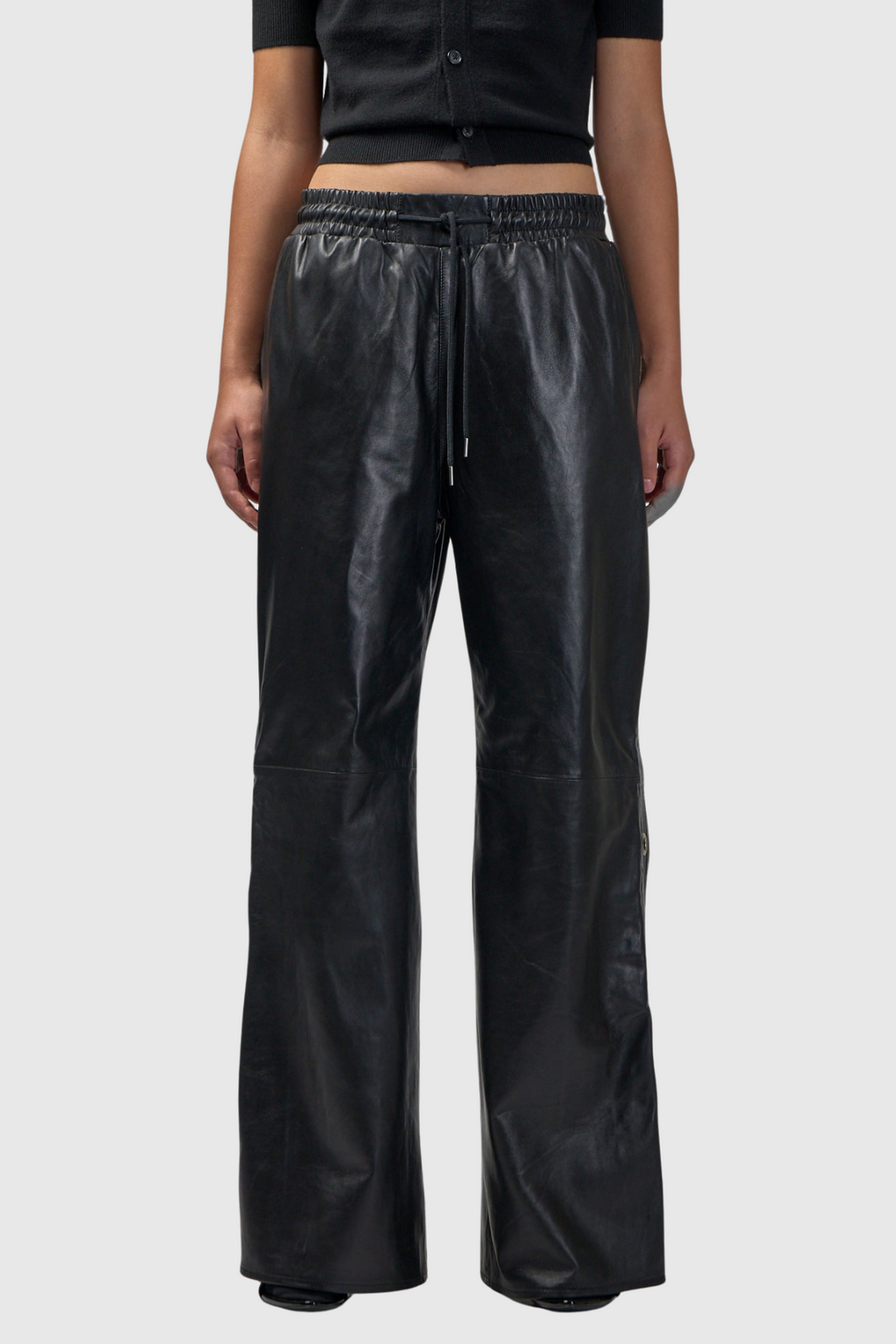 Danis Deconstruct Eyelet Leather Pants