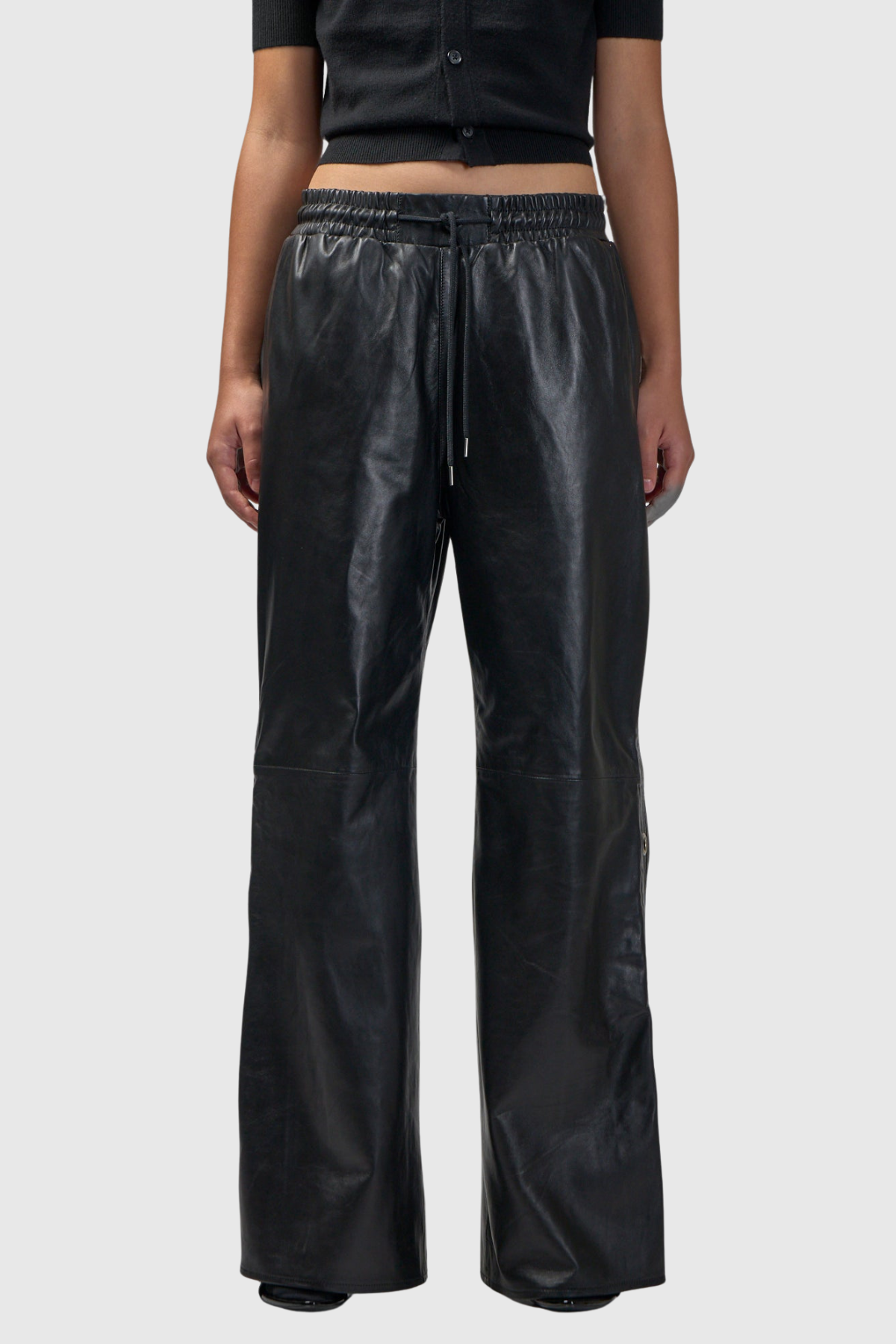 Danis Deconstruct Eyelet Leather Pants