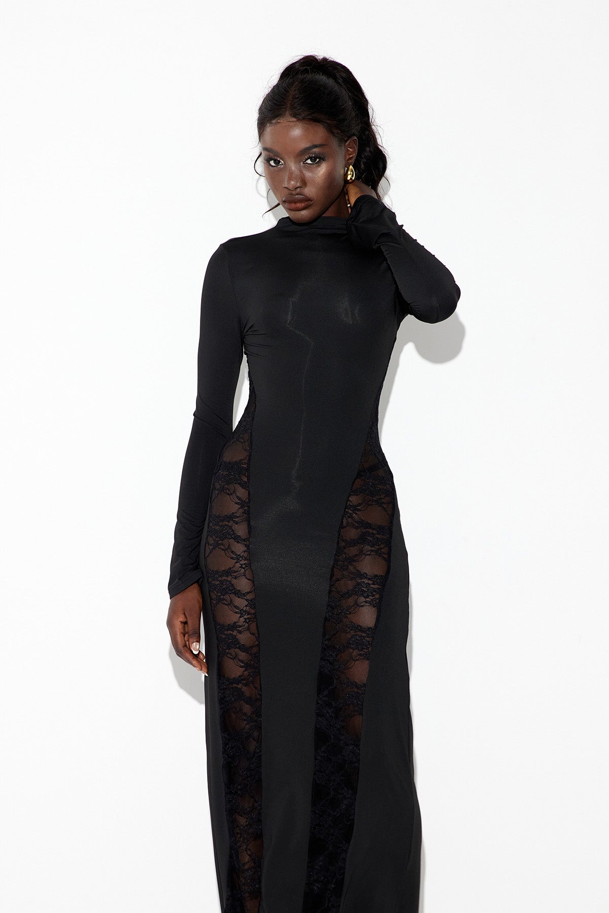 Danita Lace Bodycon Maxi Dress