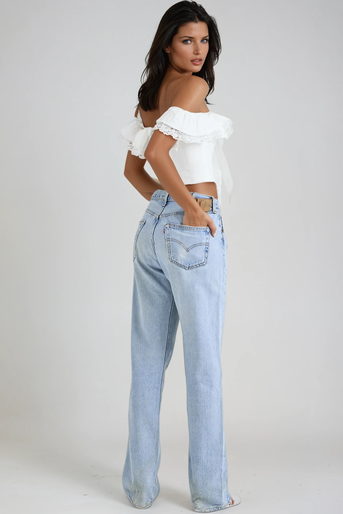 Danka Bow Ruffle Top