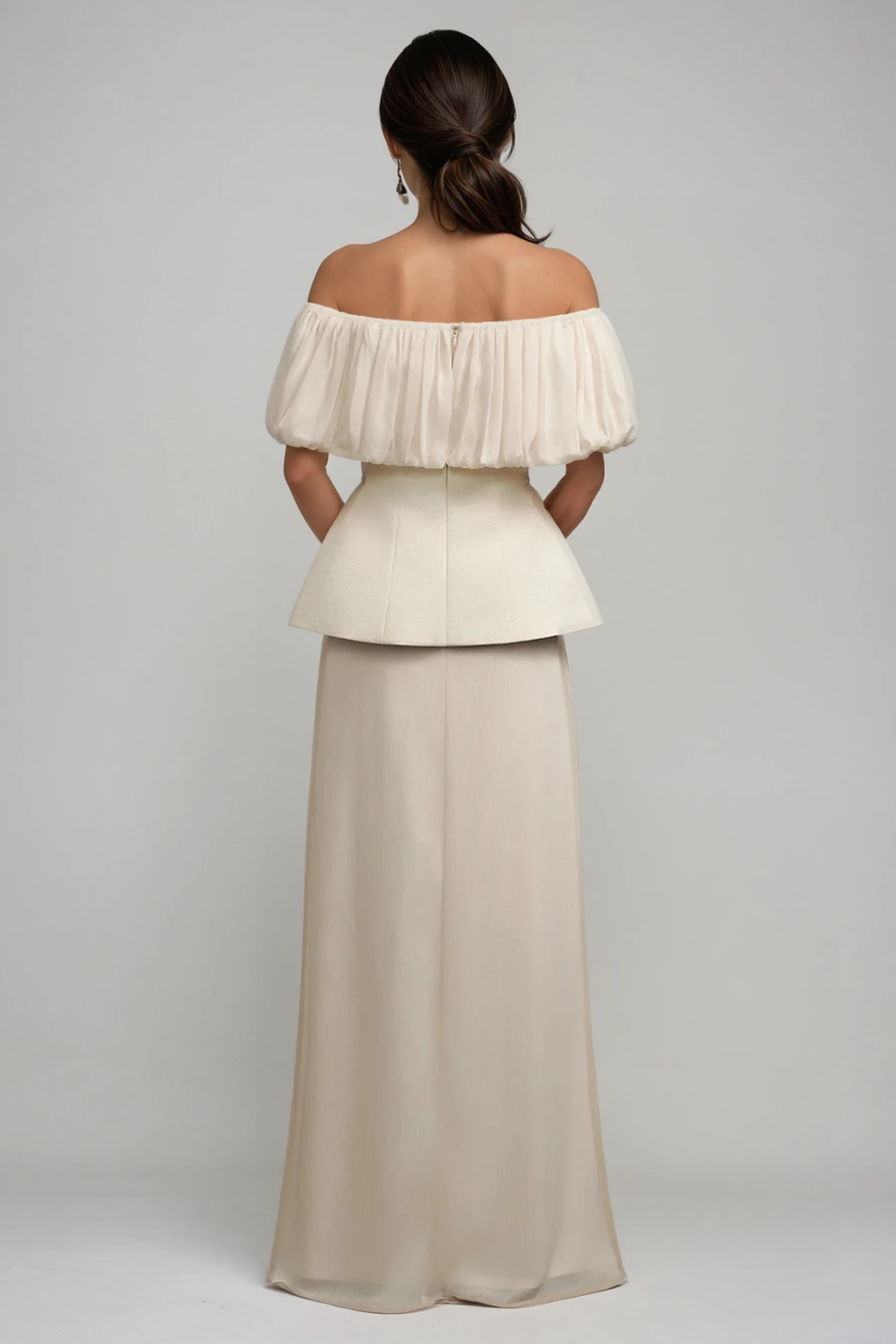 Darius Ruch Off Shoulder Skirt Set