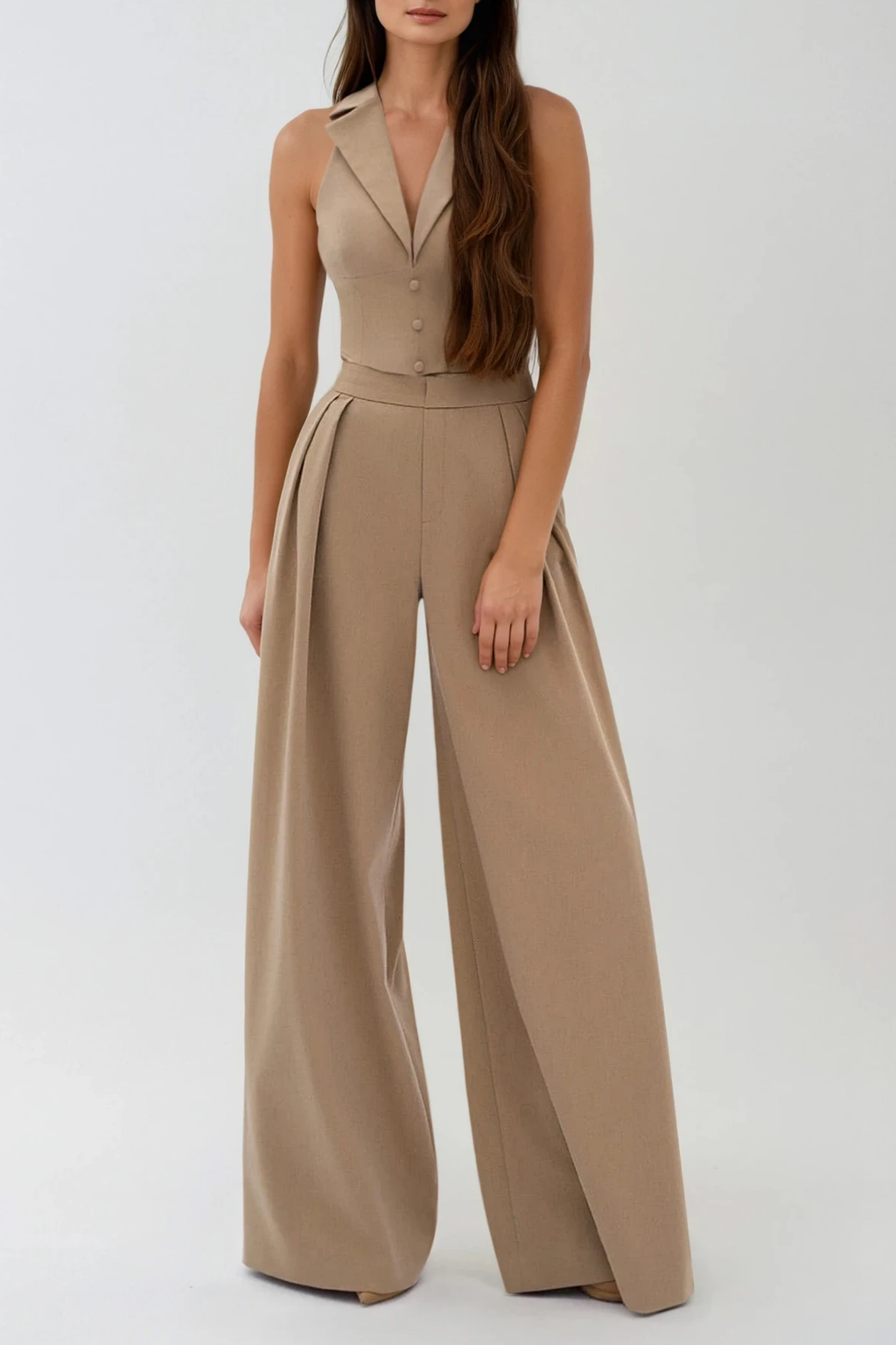 Dariush Sleeveless Pants Set