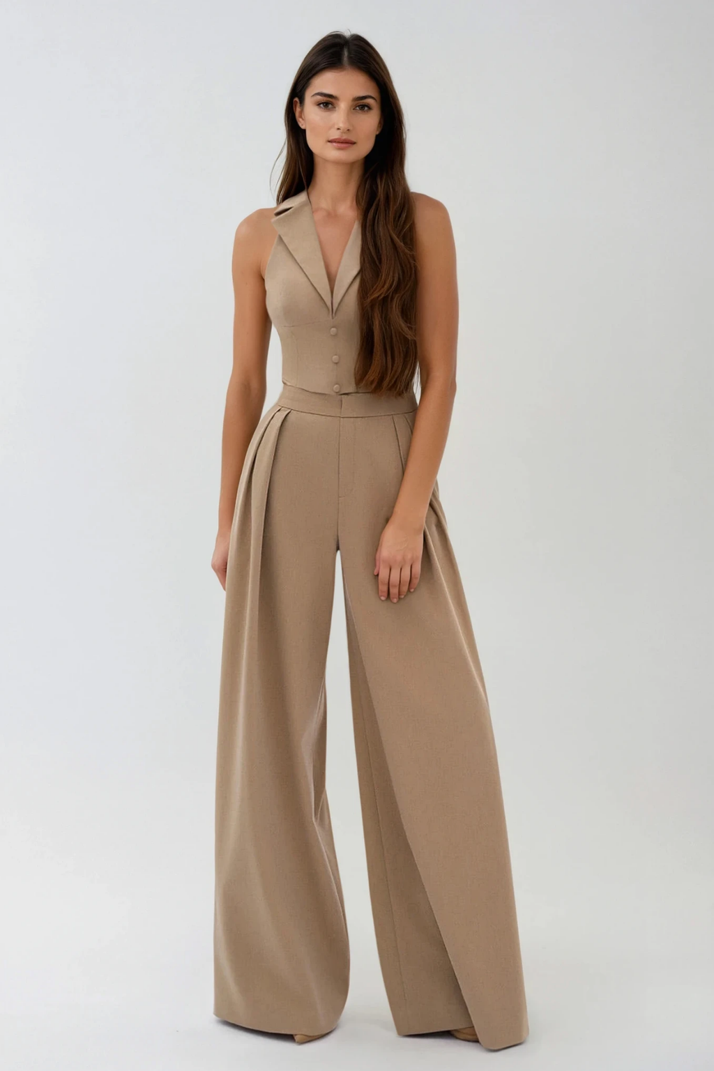 Dariush Sleeveless Pants Set