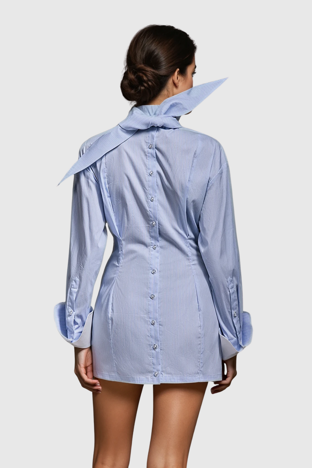 Darja Long Sleeve Stripe Mini Dress