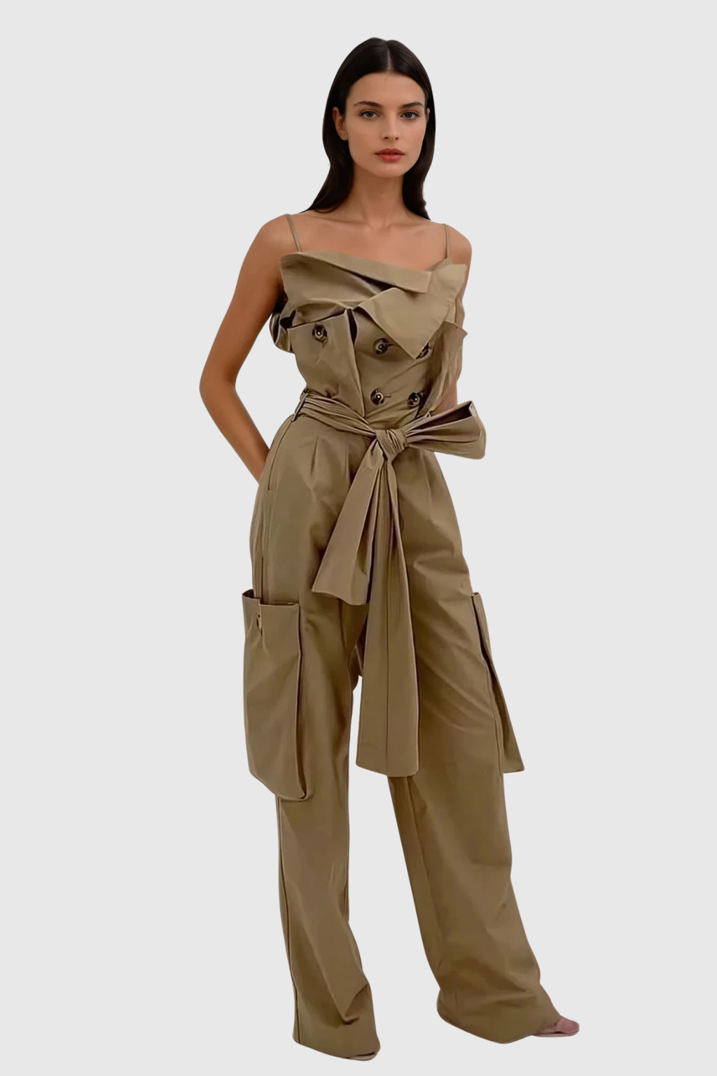 Darrel Spaghetti Asymmetric Jumpsuit