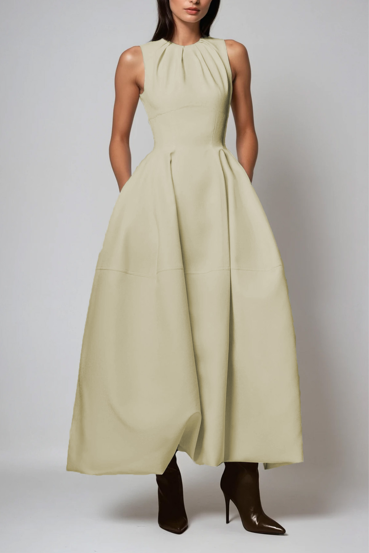 Daryush Ruch Sleeveless Maxi Dress
