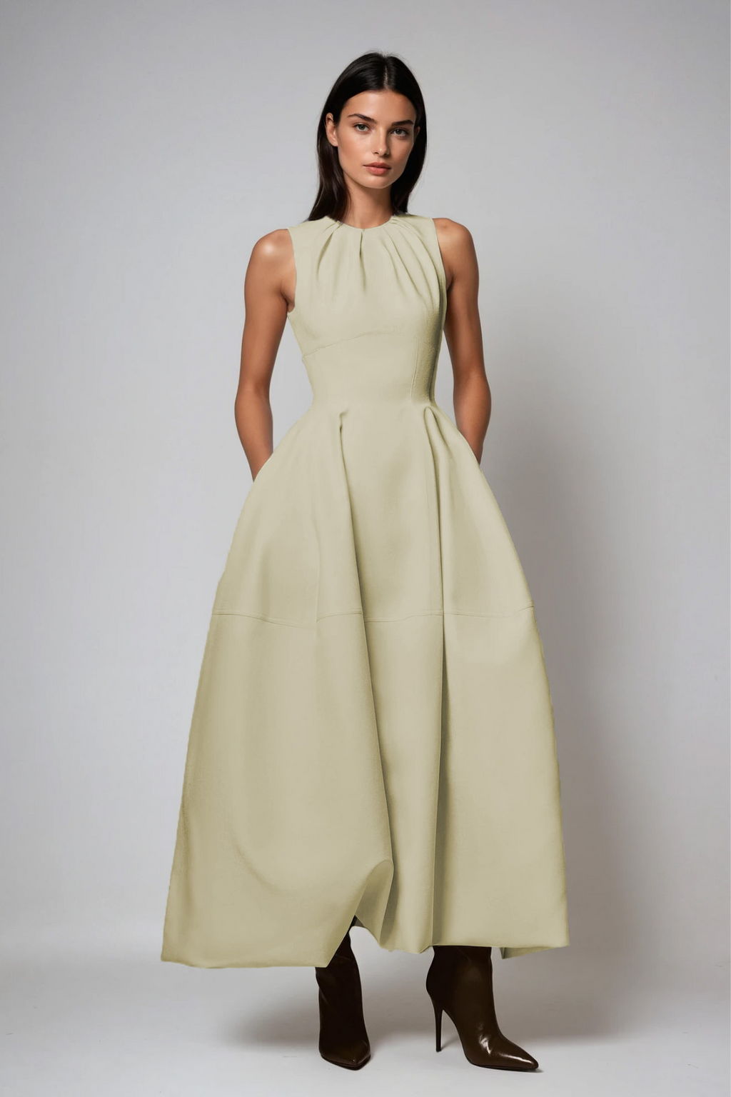 Daryush Ruch Sleeveless Maxi Dress
