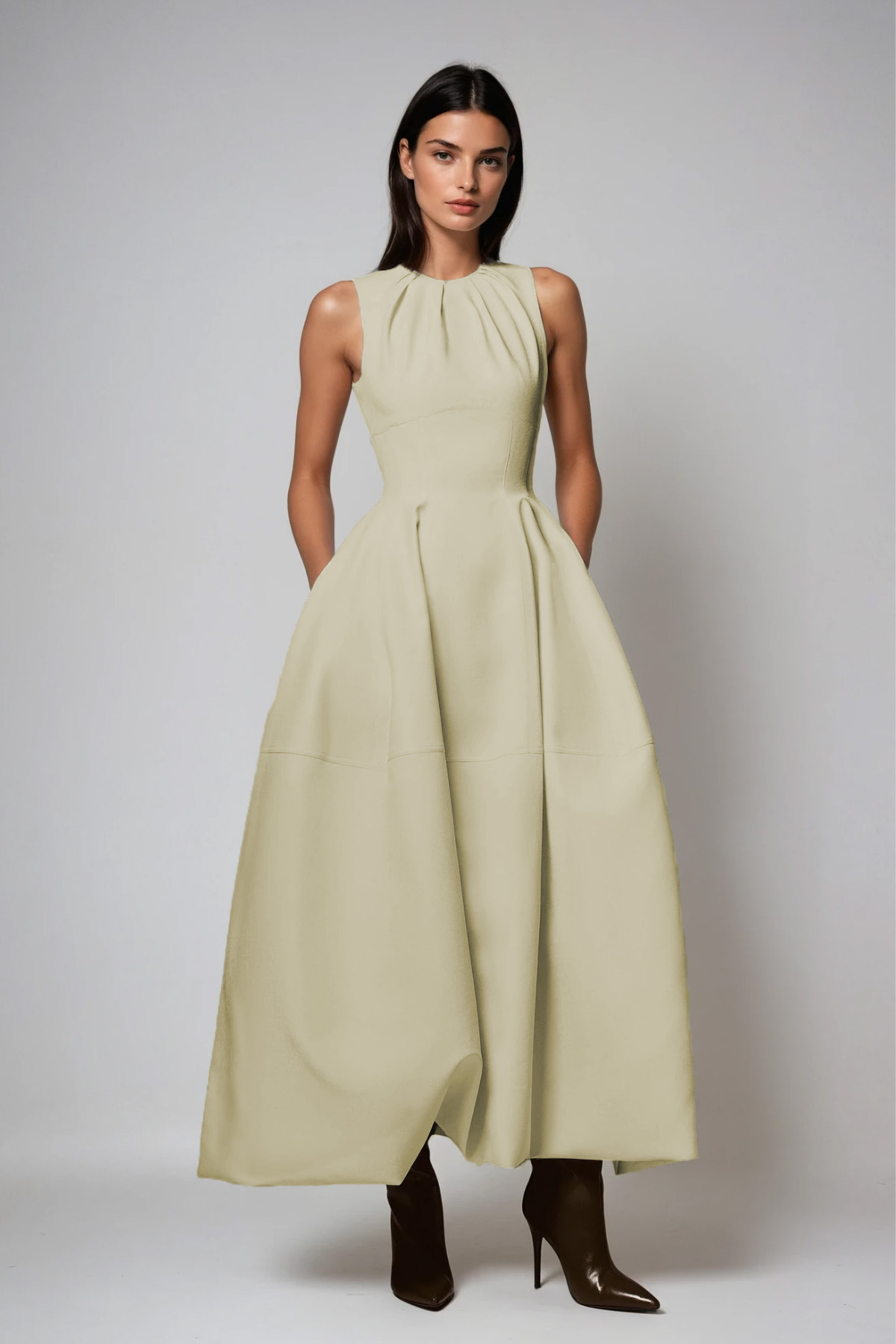 Daryush Ruch Sleeveless Maxi Dress