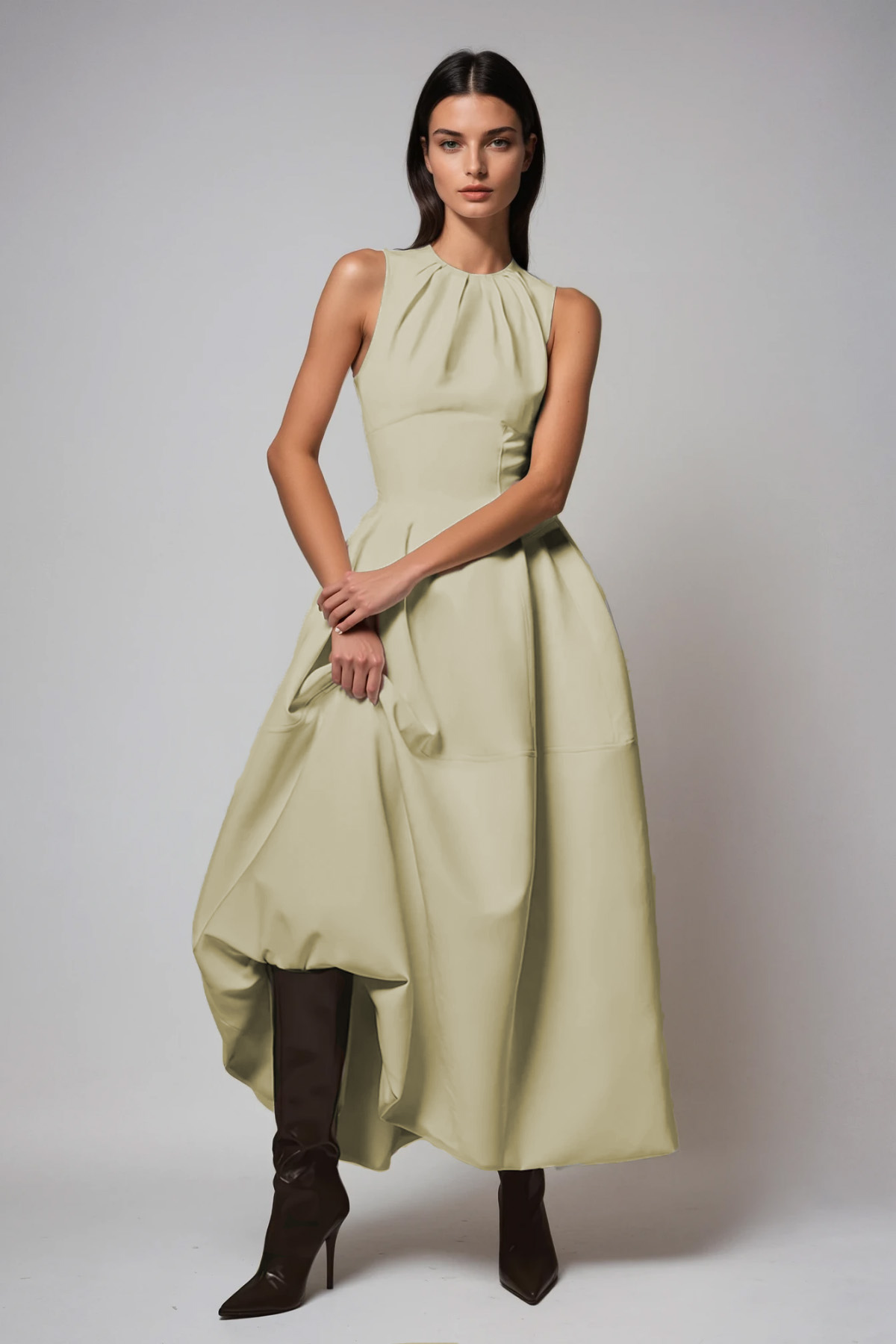 Daryush Ruch Sleeveless Maxi Dress